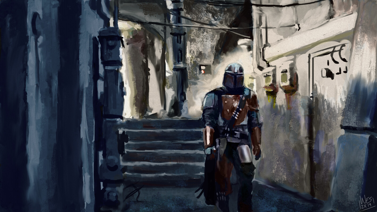 Artstation The Mandalorian Screen Grab Study Exercise Wesley Gardner