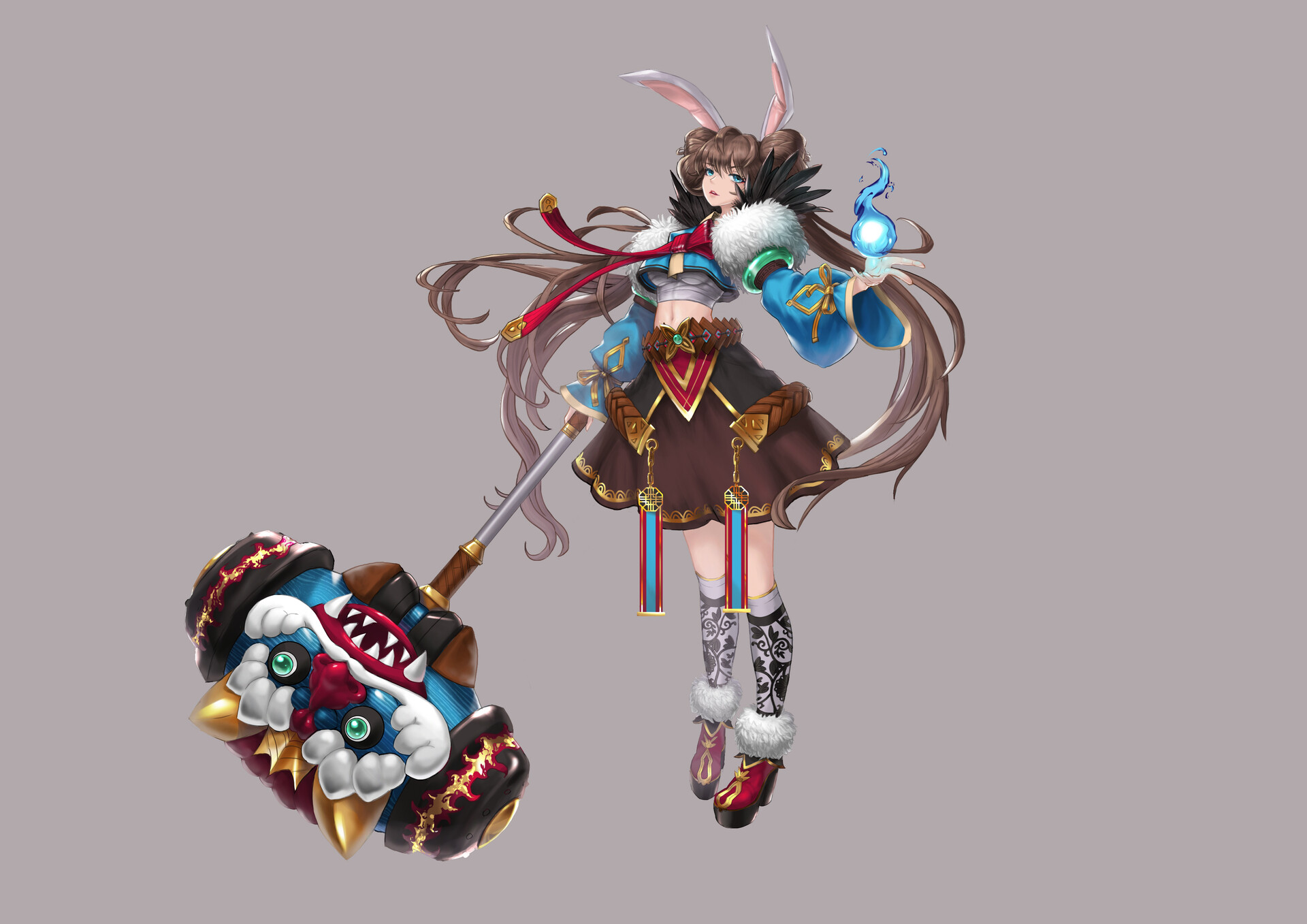 ArtStation - A rabbit girl from the moon~