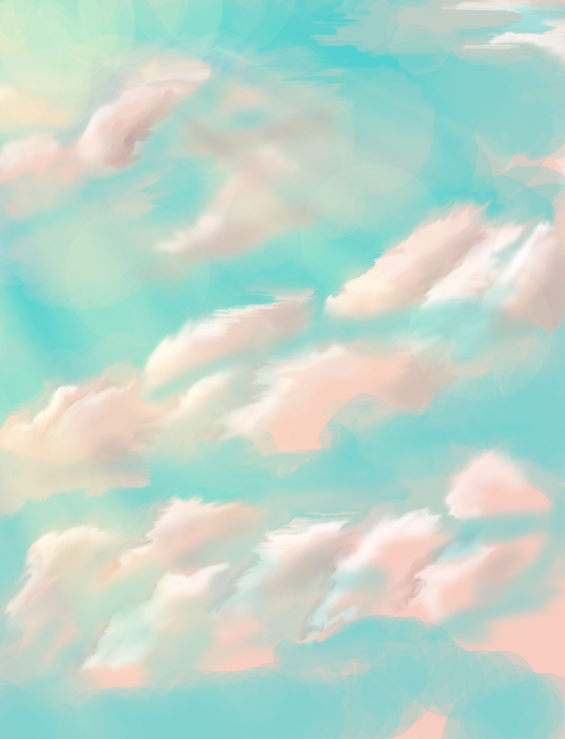 Artstation Pink Clouds And Blue Sky Burcu Hidiroglu
