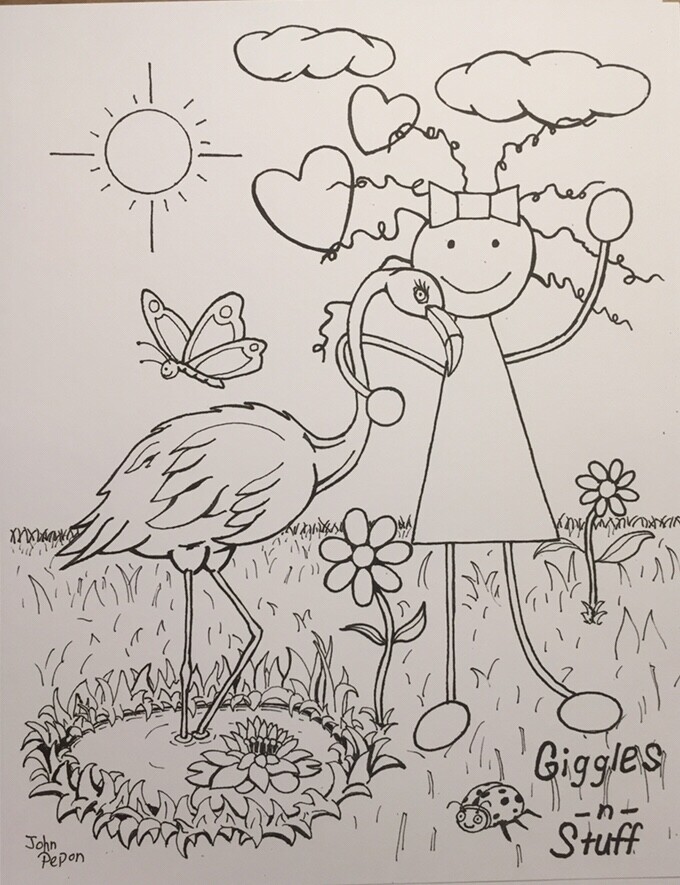 Download John Pepon Hand Drawn Coloring Pages For A Doll Store In Huntsville Alabama Have Several To Do For Their Little Clients My Daughter Loves Being Quality
