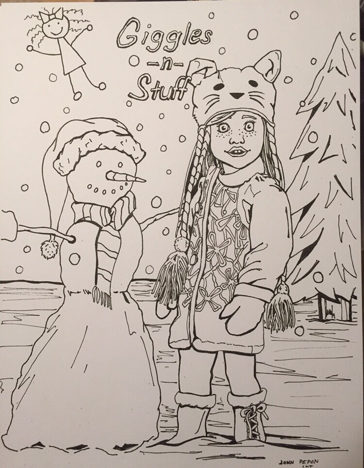 Download John Pepon Hand Drawn Coloring Pages For A Doll Store In Huntsville Alabama Have Several To Do For Their Little Clients My Daughter Loves Being Quality