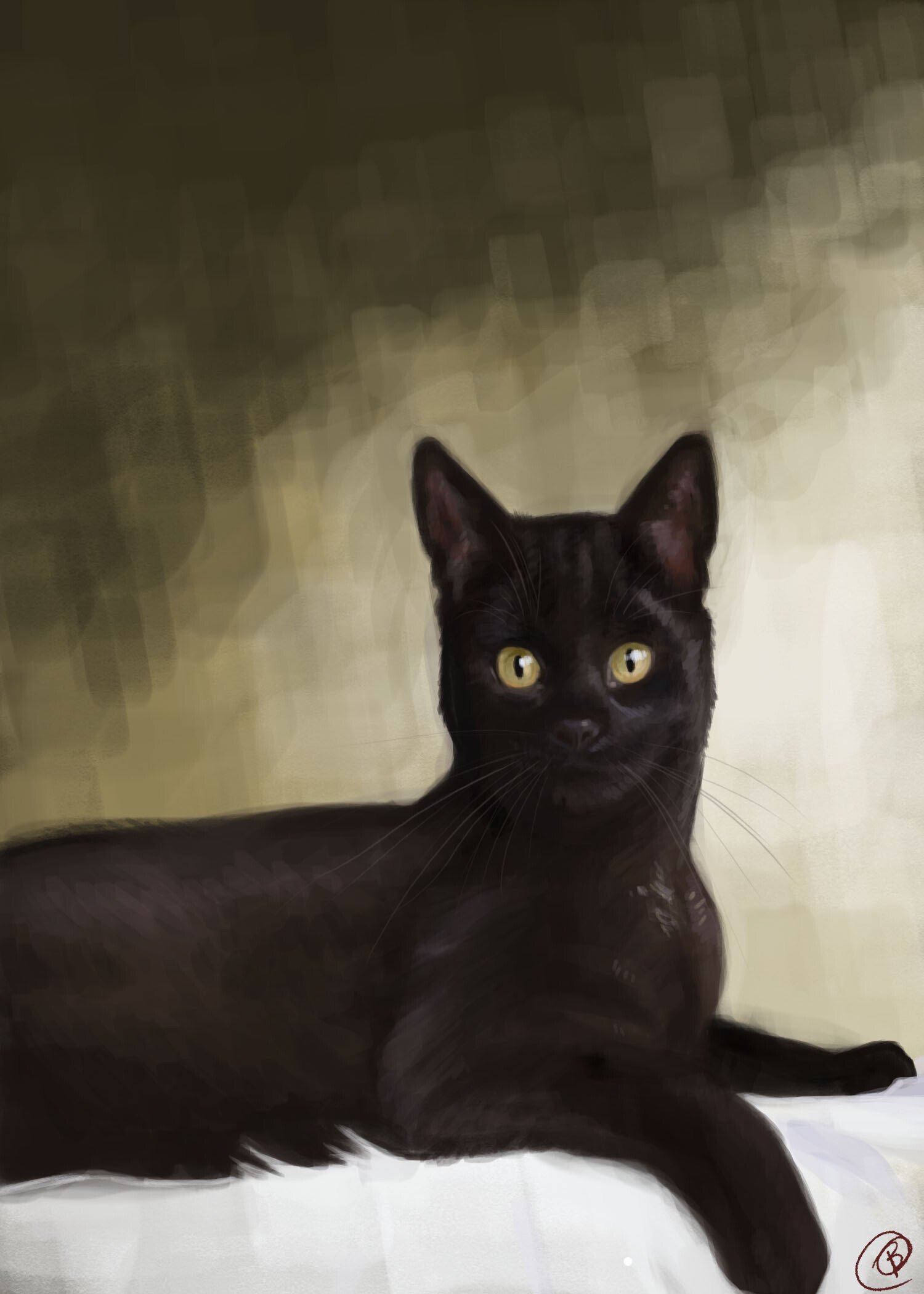 Artstation Black Cat Speedpainting Ben Coffman