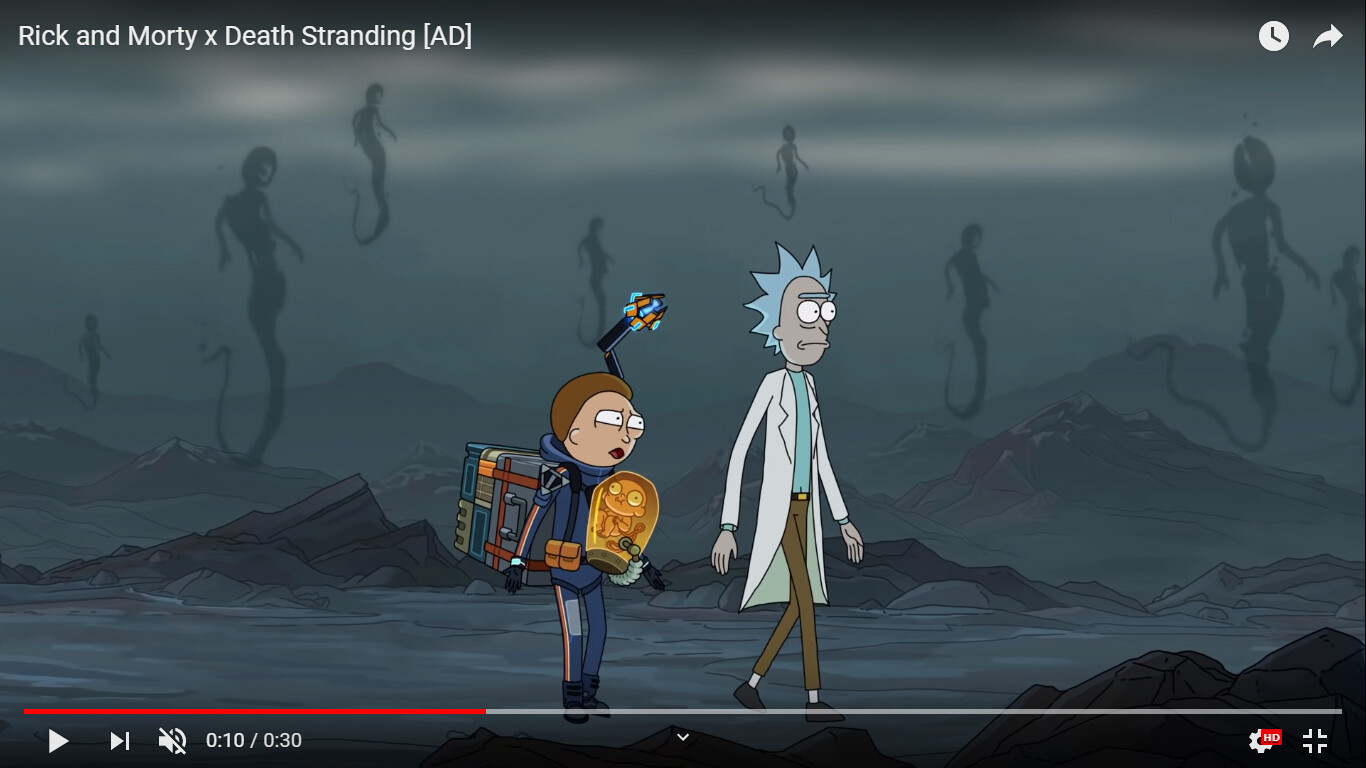 Artstation Death Stranding X Rick And Morty Bb Fan Art Enric Trullols