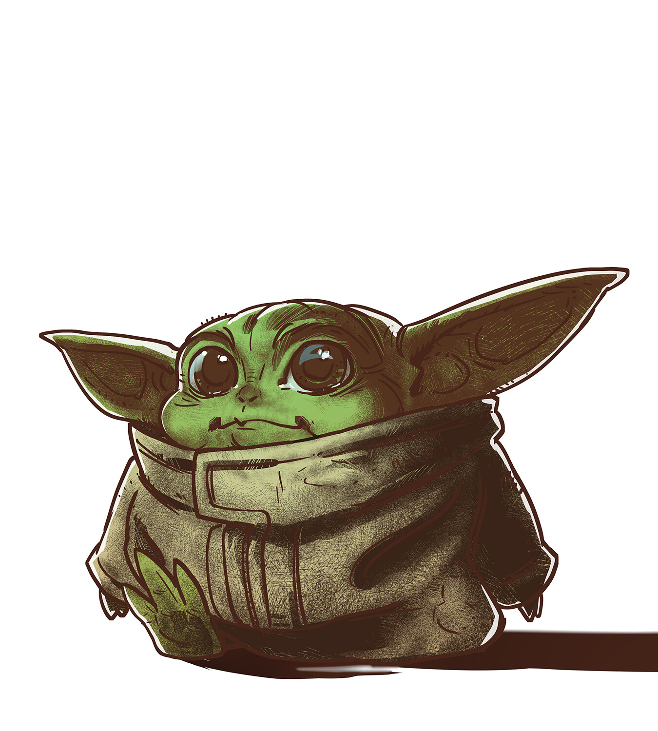 Artstation Baby Yoda Dave Cavedraws Artstation Baby Yoda Dave Cavedraws