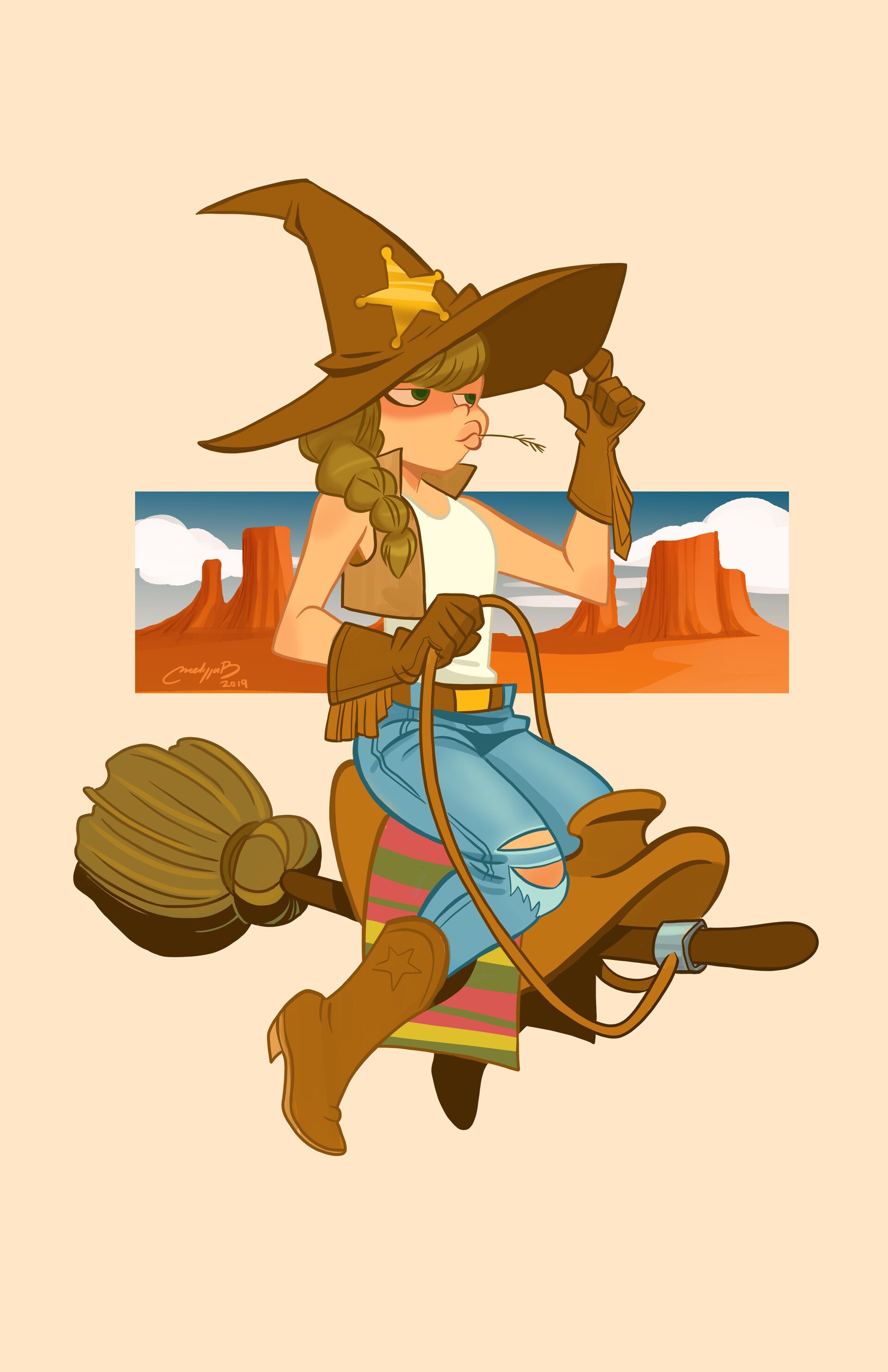 ArtStation - western witch