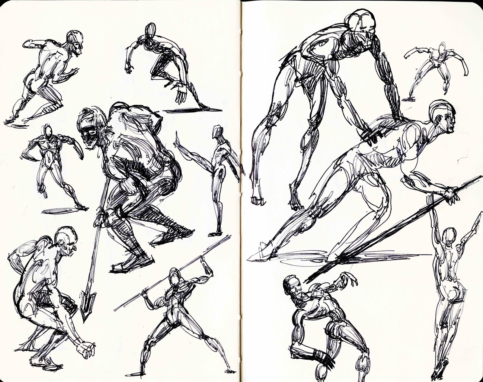 Studies for a hero's story " Black Ice"