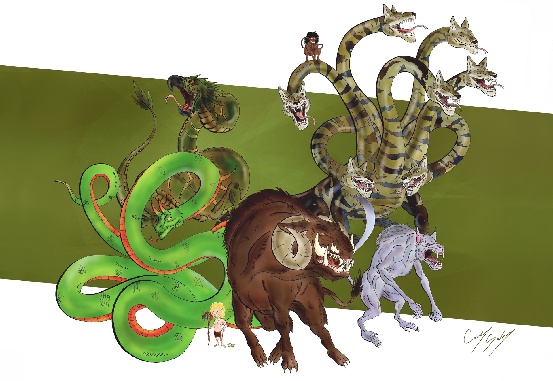 Artstation The 7 Legendary Monsters Of Guarani Mythology Caio Sales