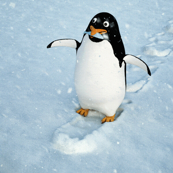 Artstation Penguin Running And Falling Animated Gif Mike Hoffman