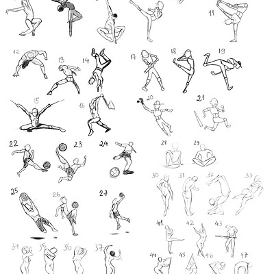 Pose Reference for Artists - Here's a new pose reference! 1800 figures for  your art on www.posemuse.com [Book Set #1] Volume 1: Dynamic and Sitting  Poses Volume 2: Standing Poses Volume 3:
