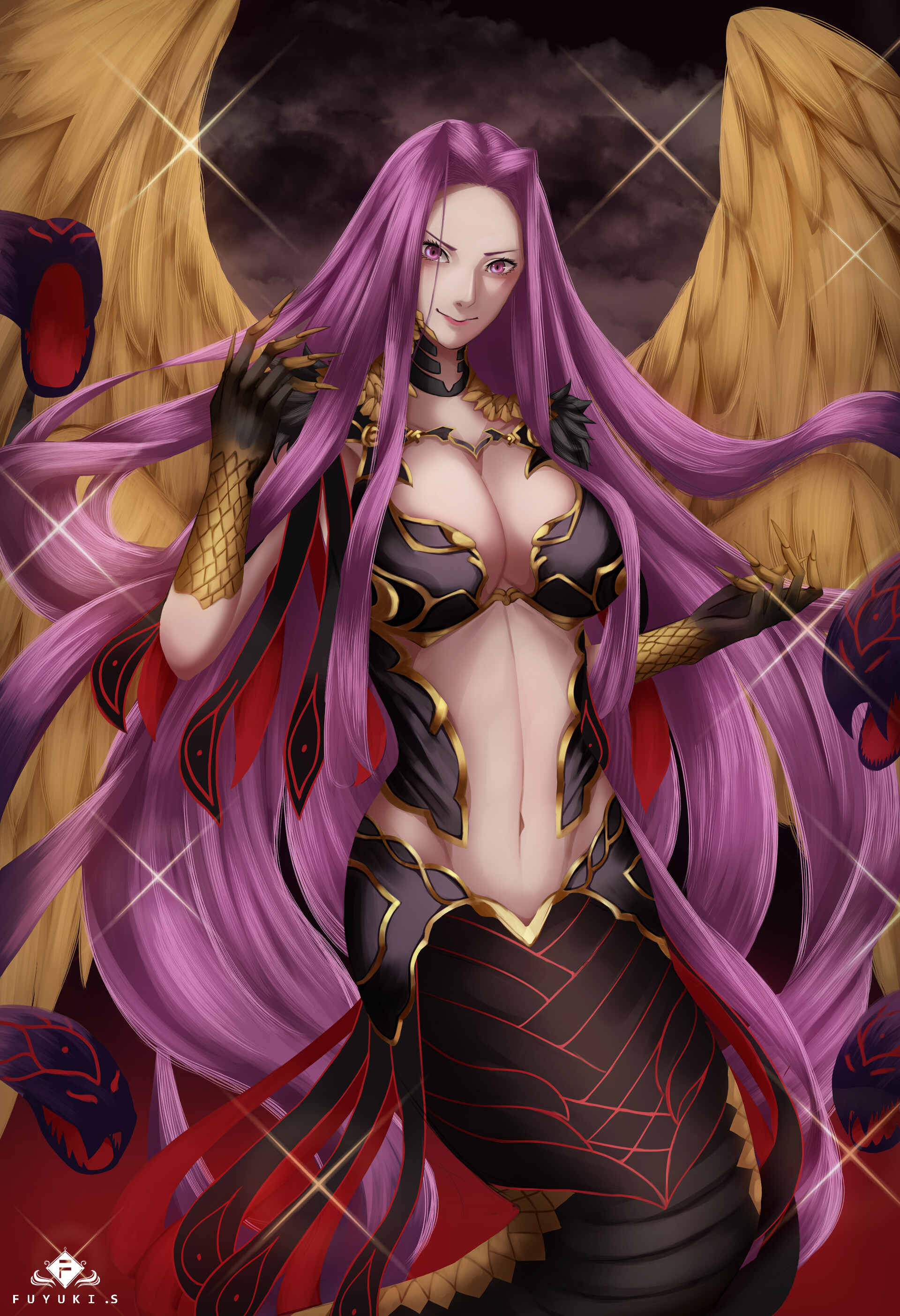 Artstation Fate Go Gorgon Fuyuki Hime