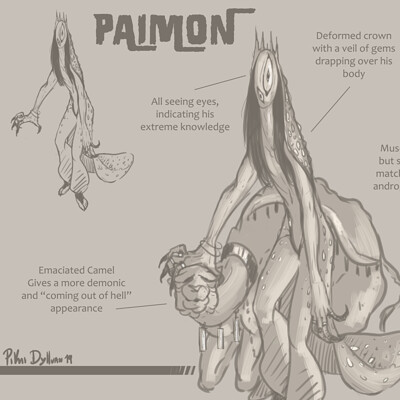 ArtStation - Lilith and Paimon studies
