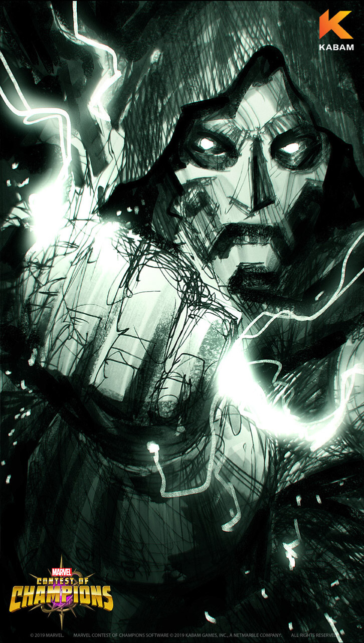 Doctor Doom wallpaper sketch C