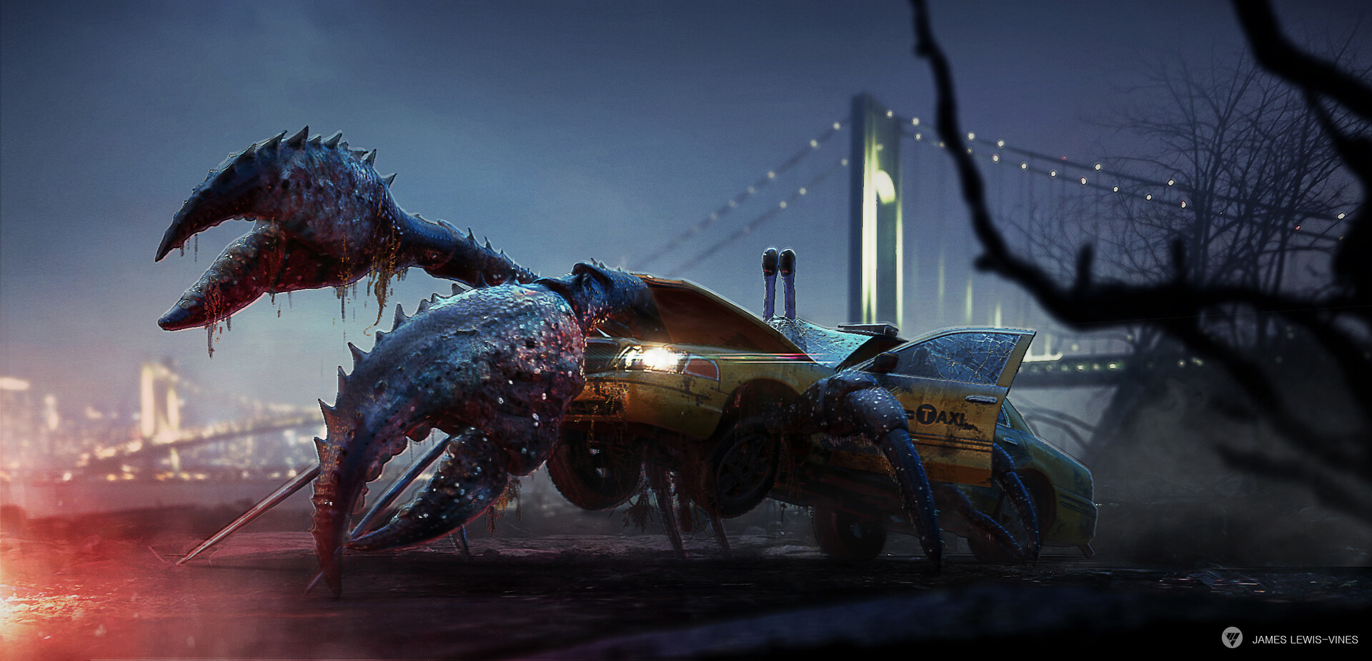 Taxi Crab by James LewisVines r/ImaginaryBeasts