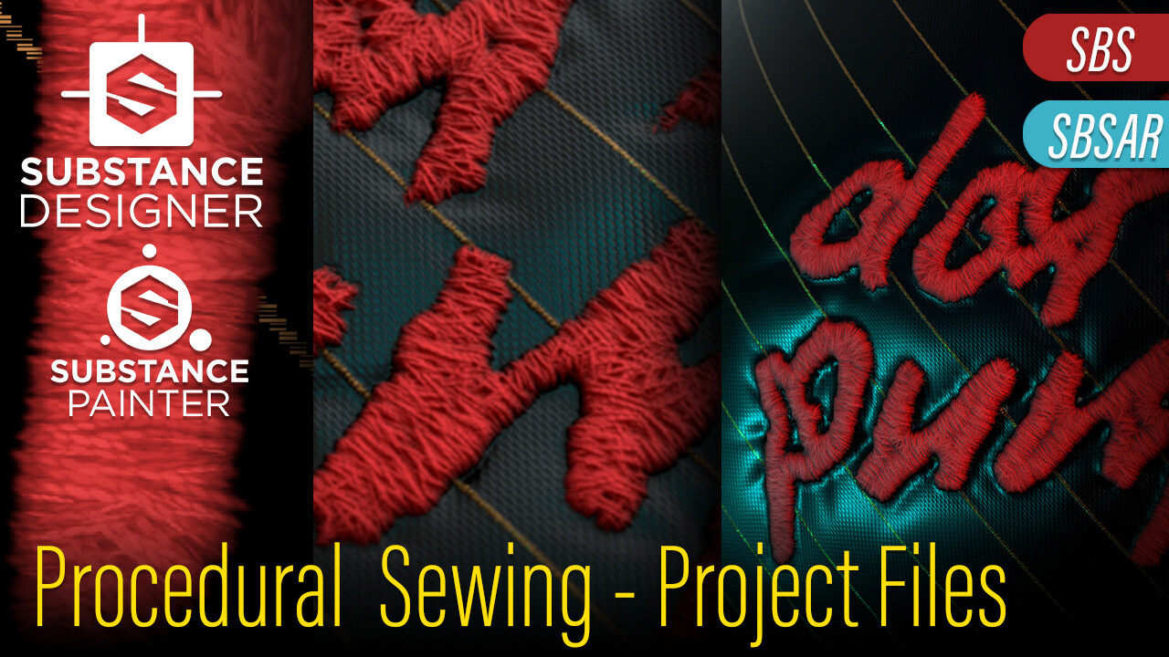       This project is available on my Marketplace for use and study -&gt; https://www.artstation.com/kumodot/store/M8gA/procedural-sewing-tool-sewing-tool-project-and-material