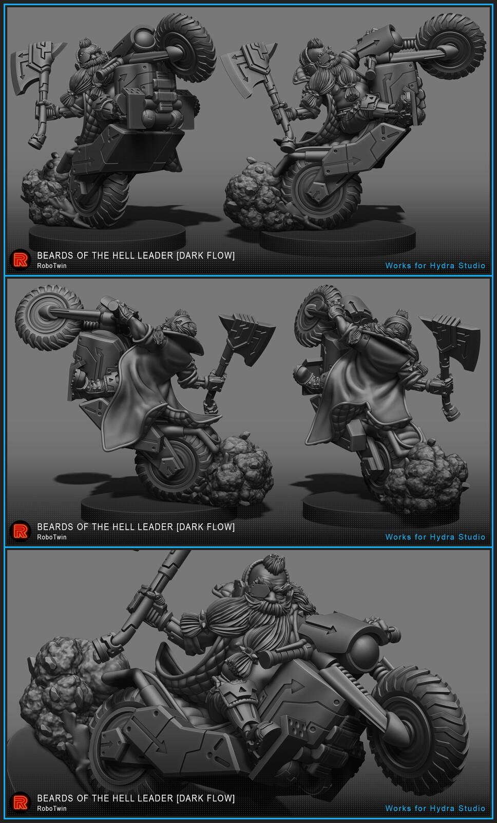 Robo Twin BEARDS OF THE HELL LEADER [DARK FLOW]