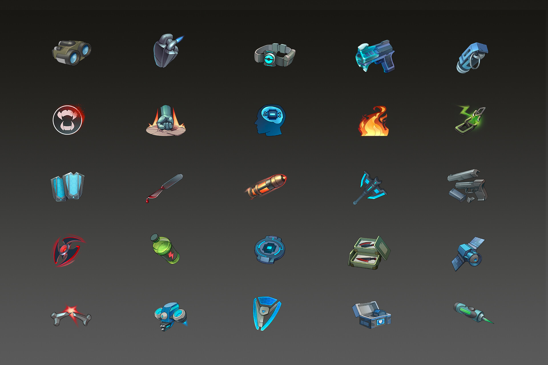 Anna Matrosova - Sci Fi Game Icons