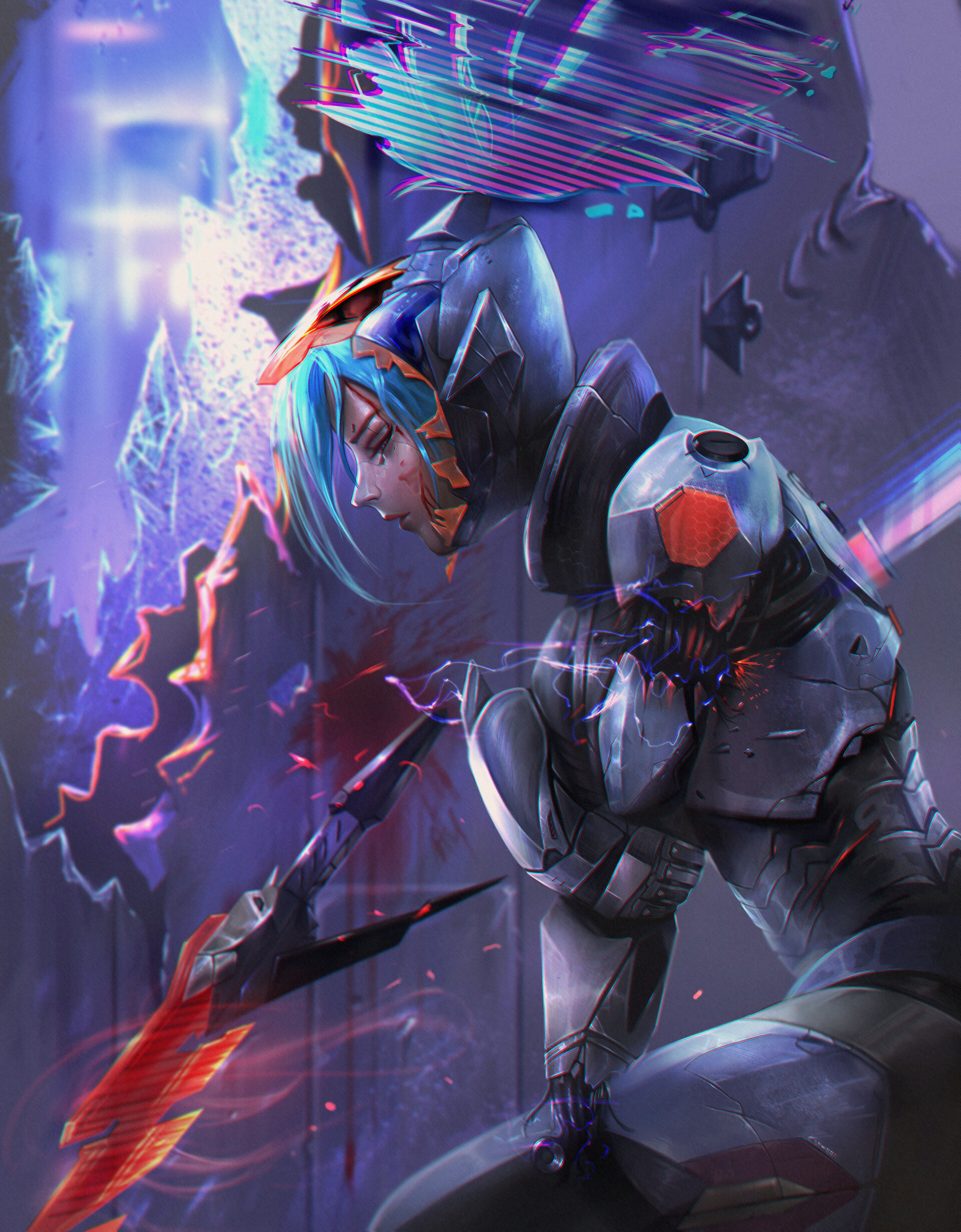 ArtStation - Injured (Project : Akali Fanart), Tony Maverick