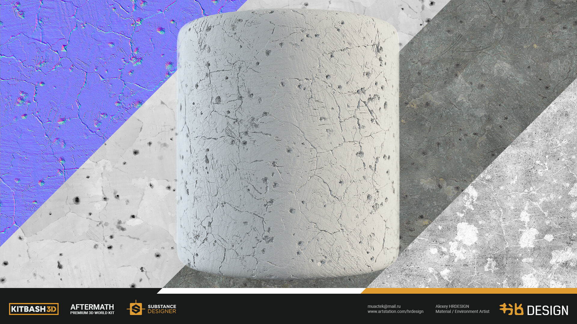 Alexey HRDesign - KITBASH3D - Aftermath KIT Materials