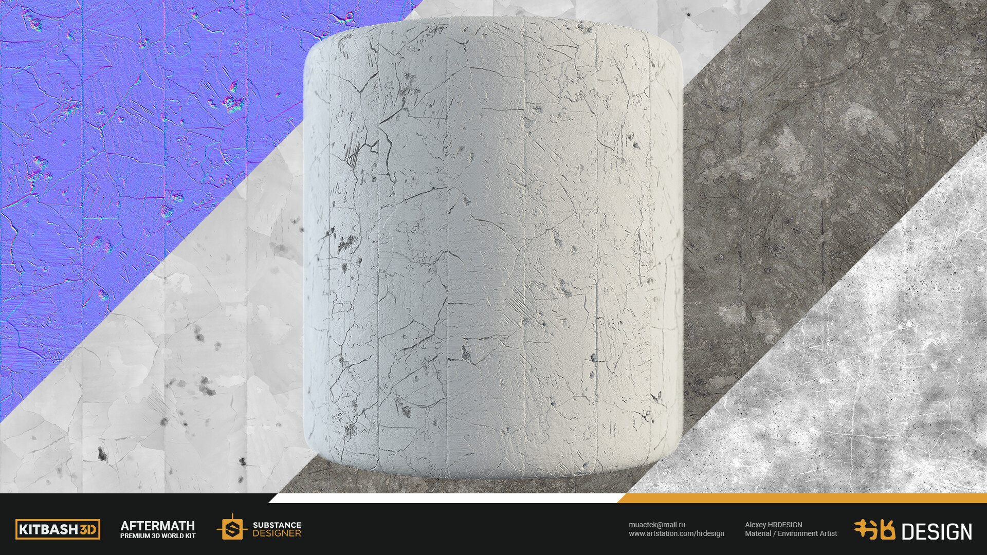 Alexey HRDesign - KITBASH3D - Aftermath KIT Materials