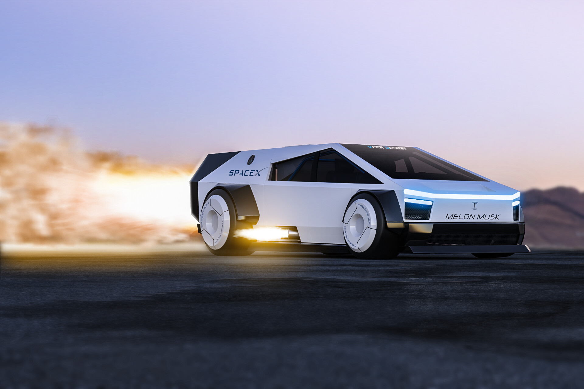 ArtStation - Tesla Cybertruck