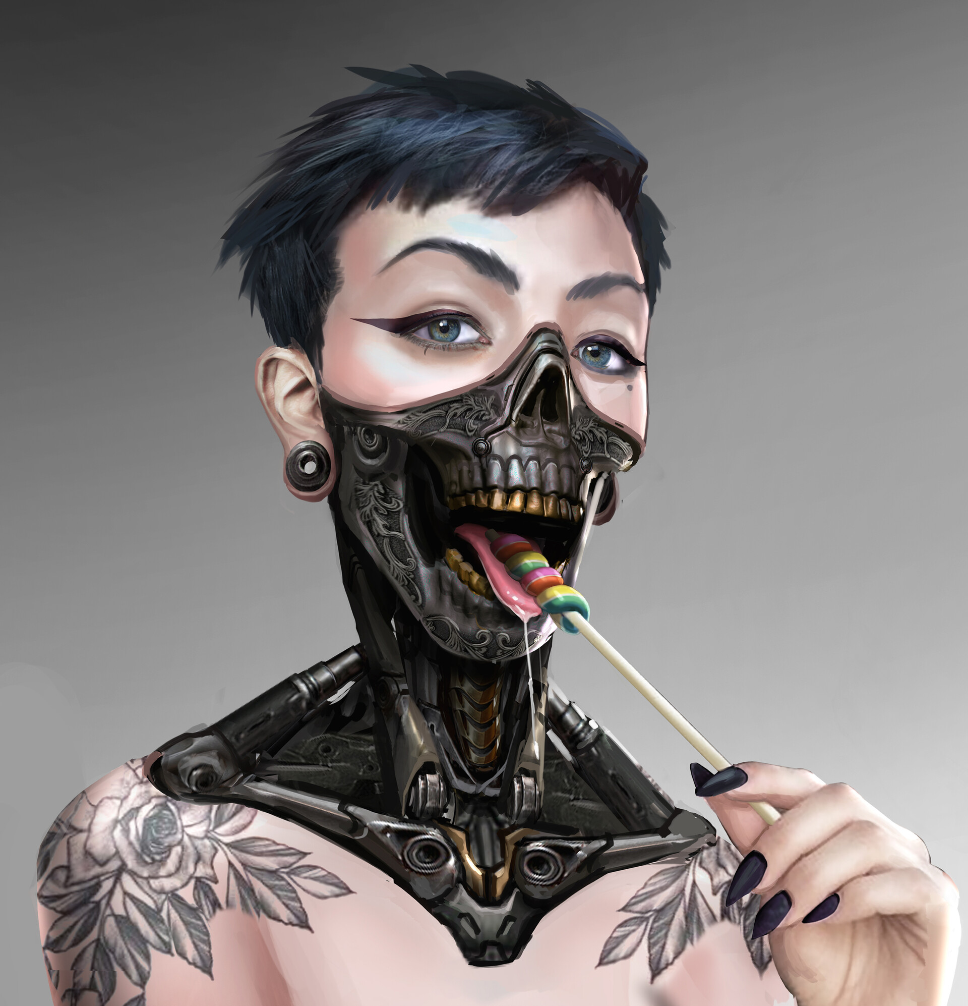 Cyberpunk characters art фото 115