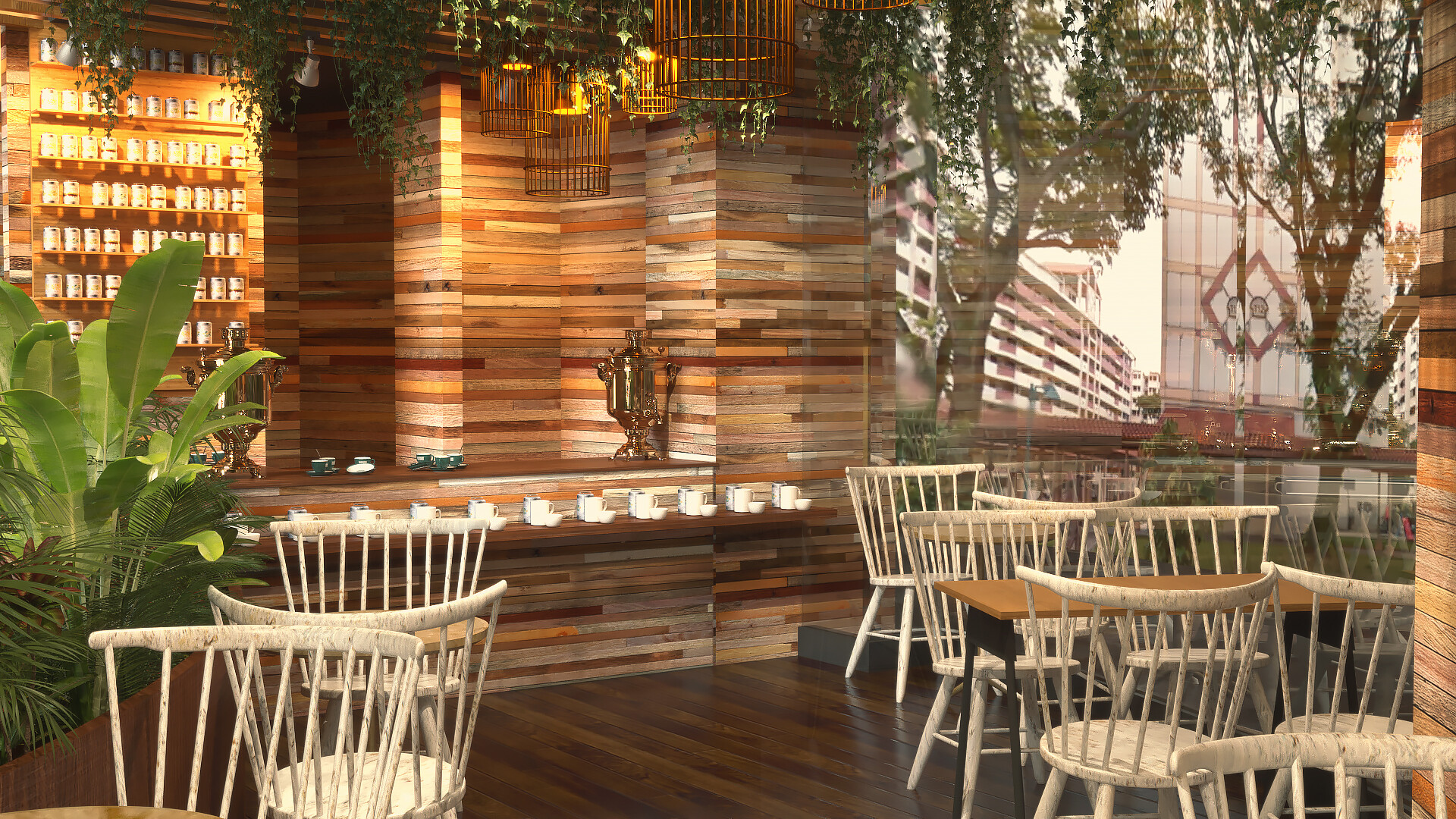 Gayan Sameera Small Cafe Interior Visualization