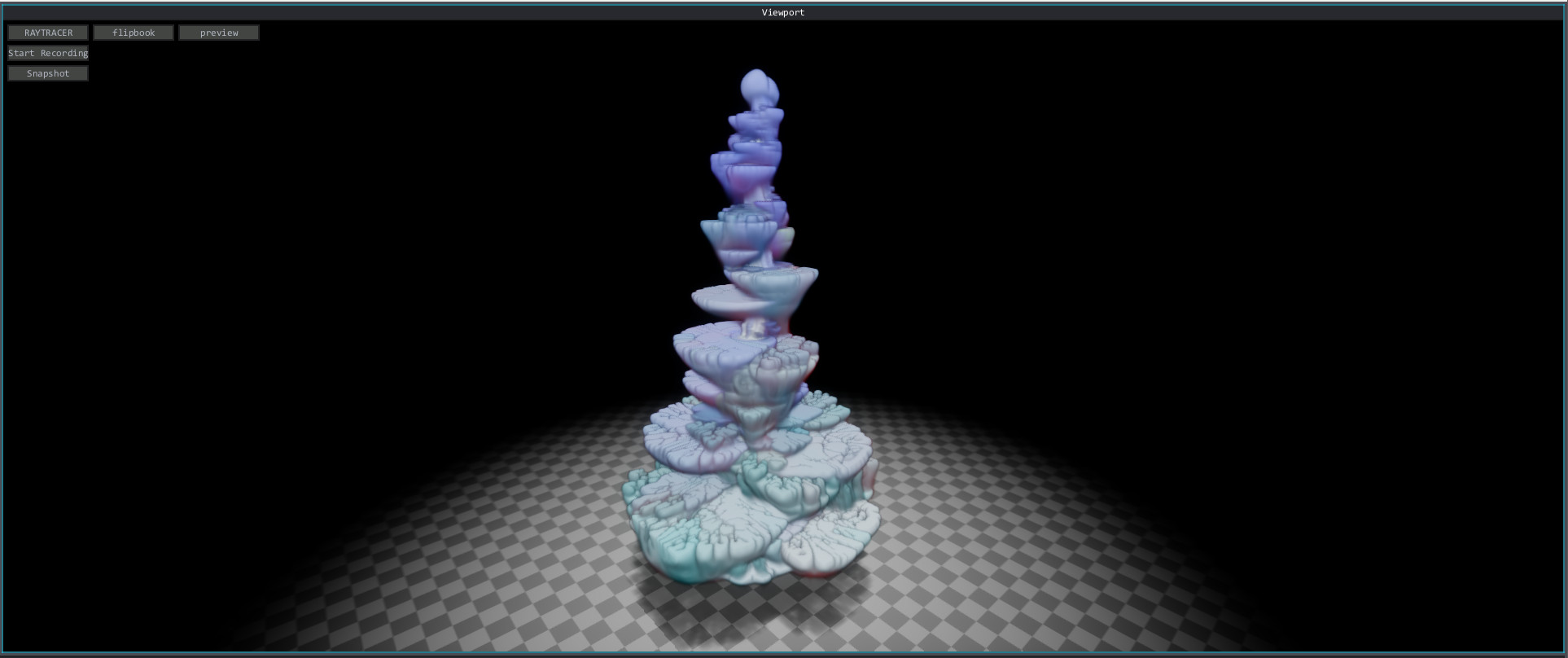 Strange coral. It's interesting how you can wrangle all kinds of parameters to get exotic results.