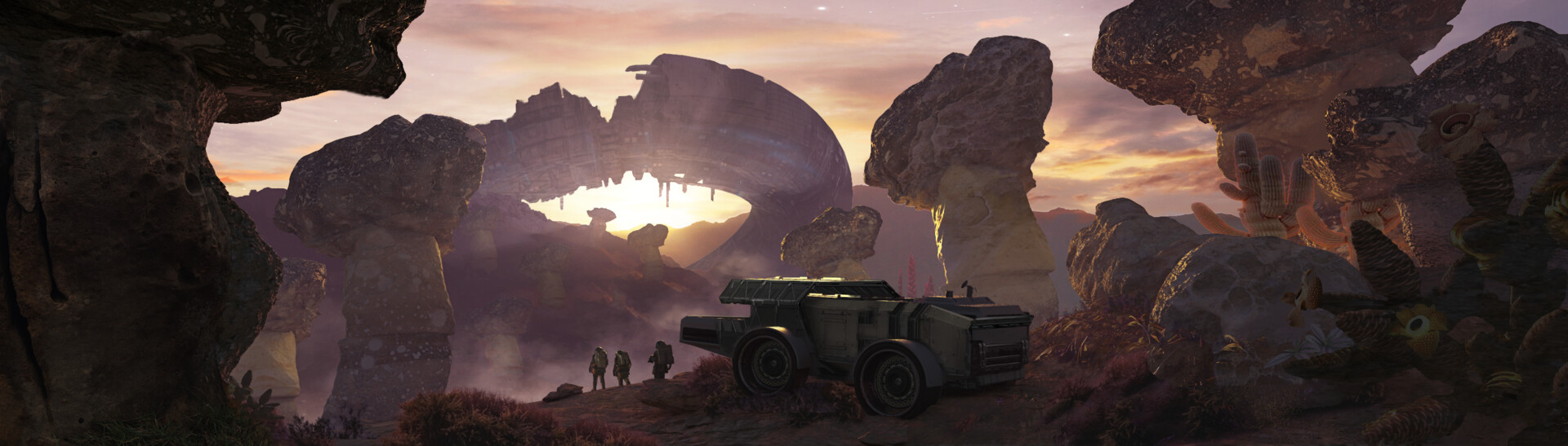 Artstation Alien Landscape Concept Art Sergey Melgunov