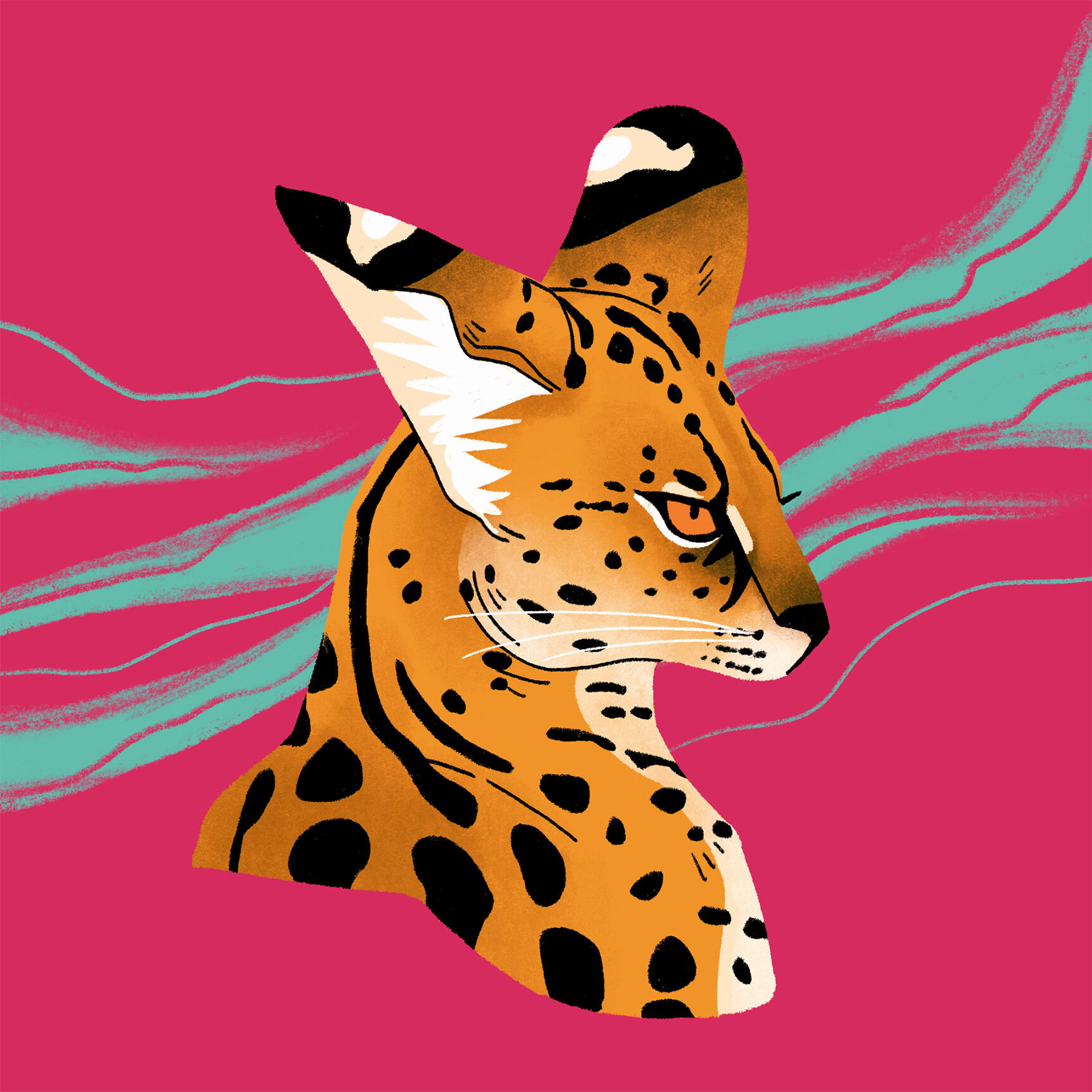 Cartoon serval sale