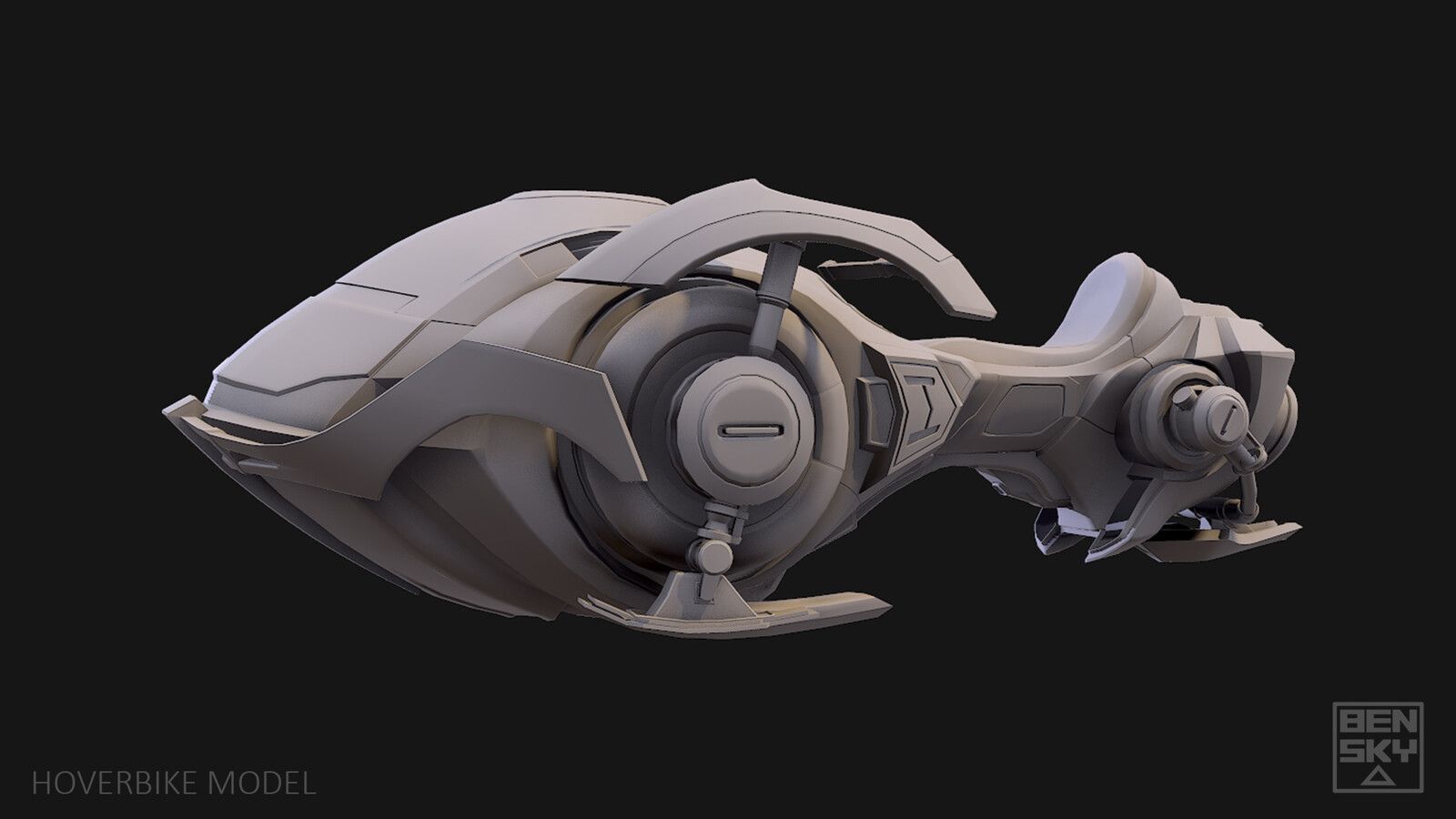 Marmoset render of hoverbike