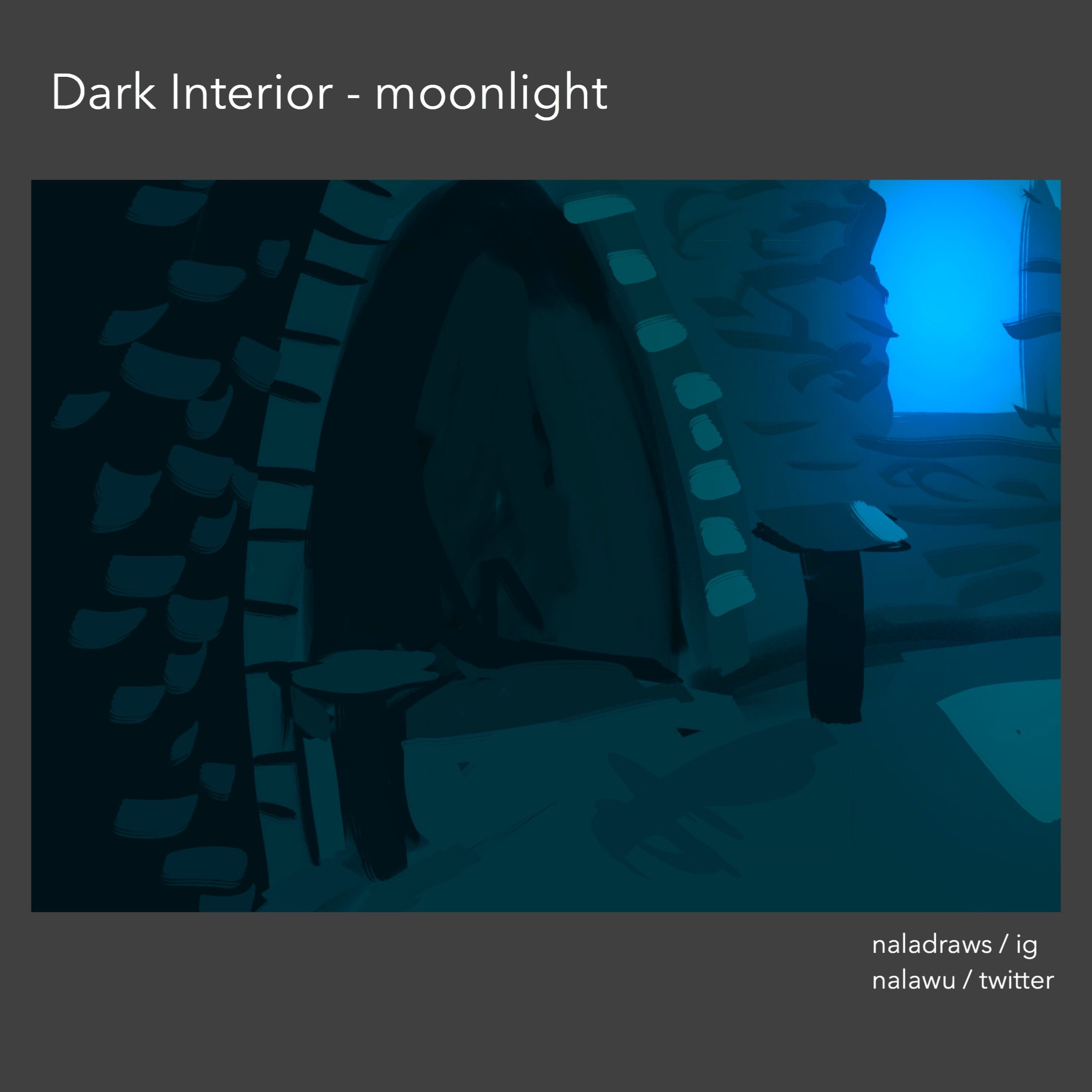 Dark Interior - Moonlight