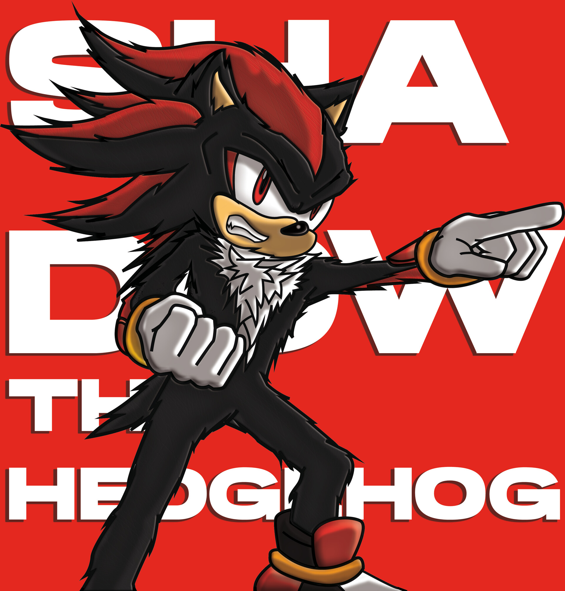 ArtStation - Shadow The hedgehog (sonic movie inspired Fanart)