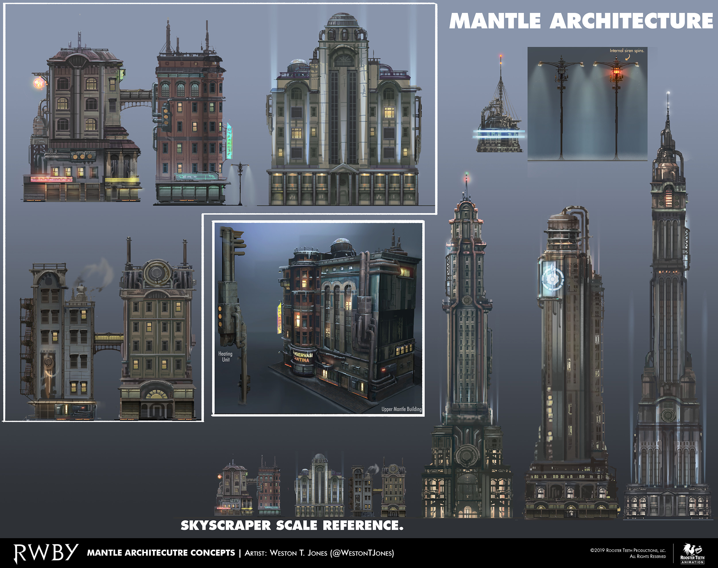 Some loose concepts to demonstrate the architectural style of Mantle to the team.