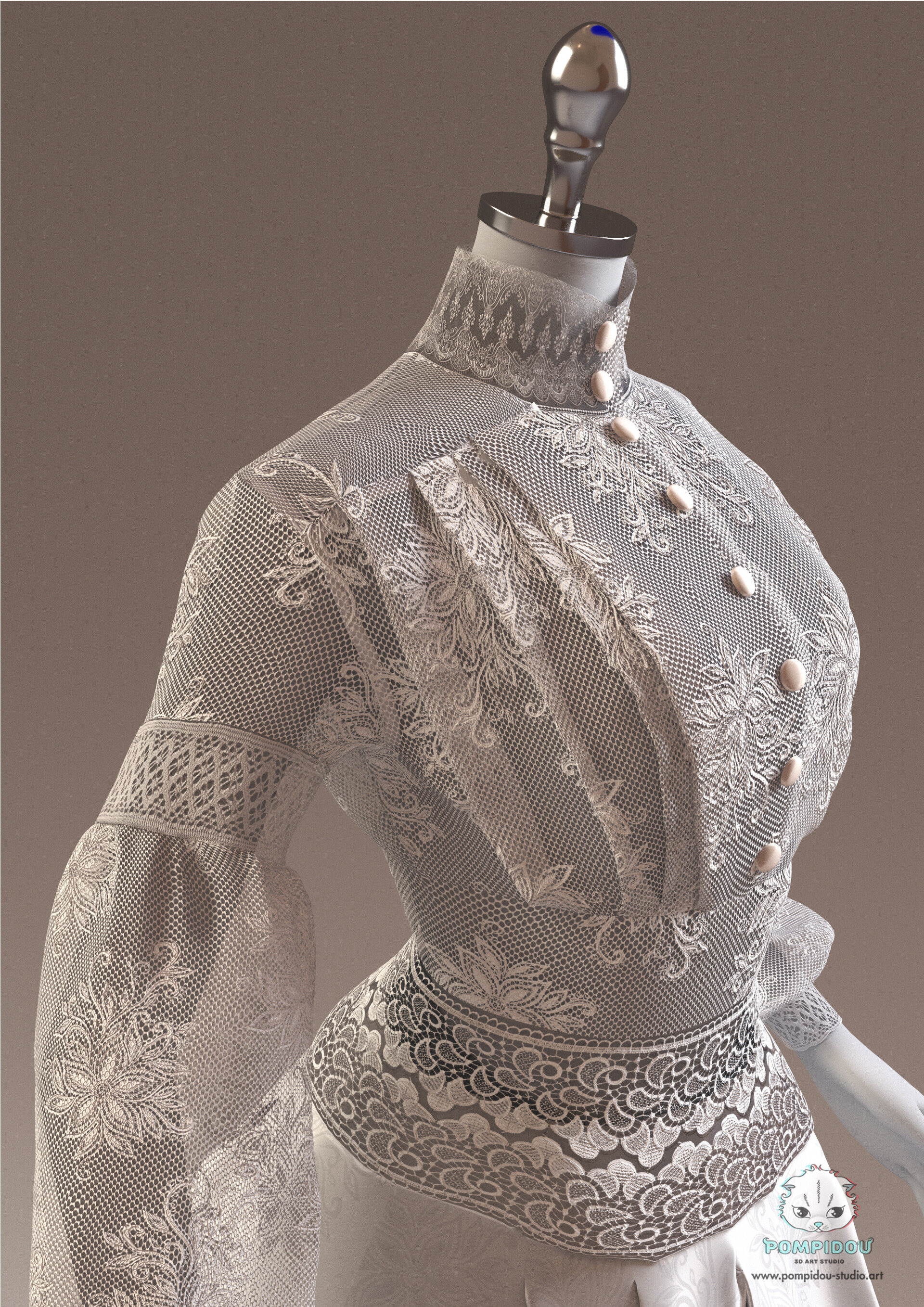 Marianna Yakimova - Tutorial on creating lace dress in Marvelous designer