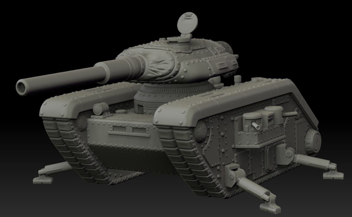 Since later editions of the game were working up to European forces in addition to the original British Army from 1st edition, we designed German and French lend-lease weapons and engines as well.