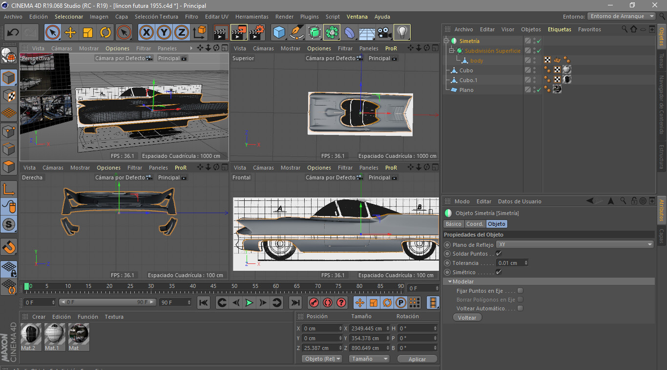 Artstation Wip Lincoln Futura 1955 Hector Donoso
