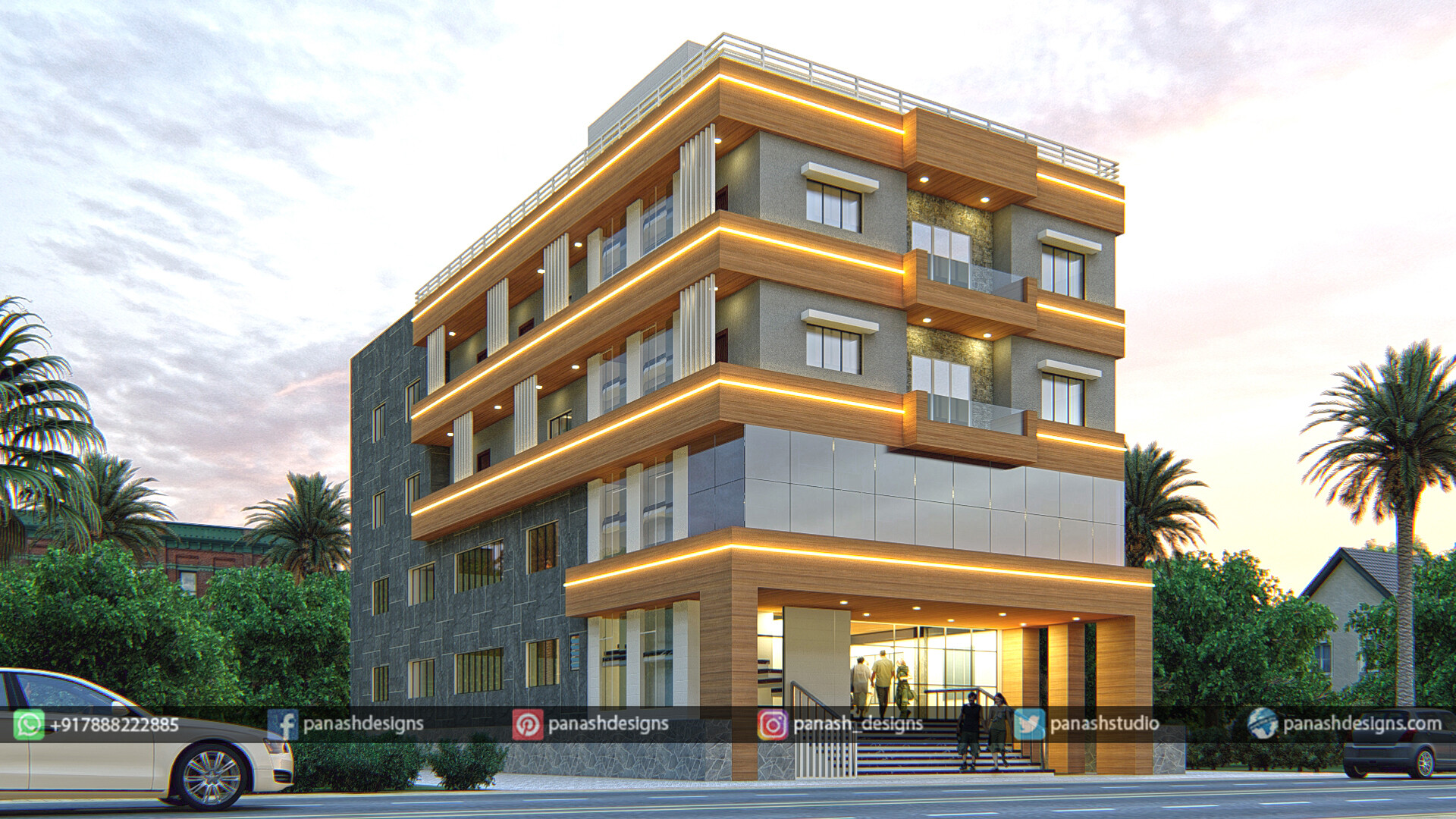 Artstation Commercial Residential Elevation Home Design Inspiration Building A Home Panash Designs