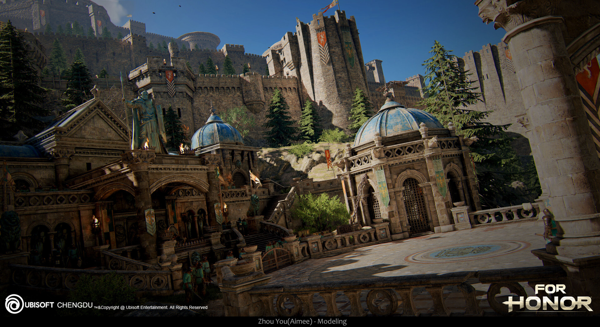 Zhou You Aimee For Honor Knight Map Modeling Polish