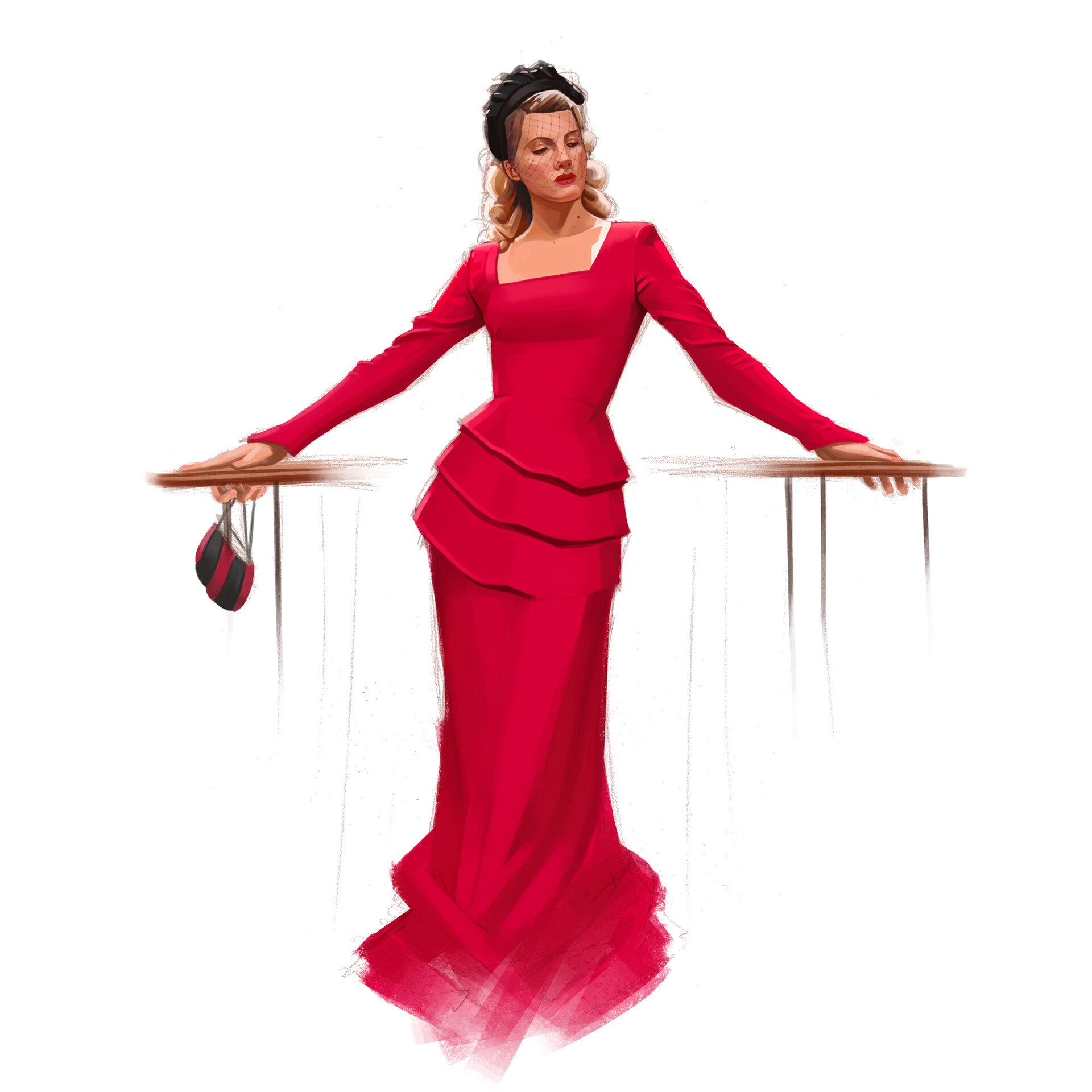 Shosanna Dreyfus Red Dress
