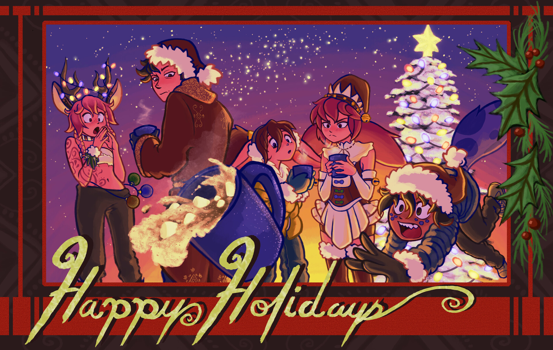 ArtStation OC Christmas Card