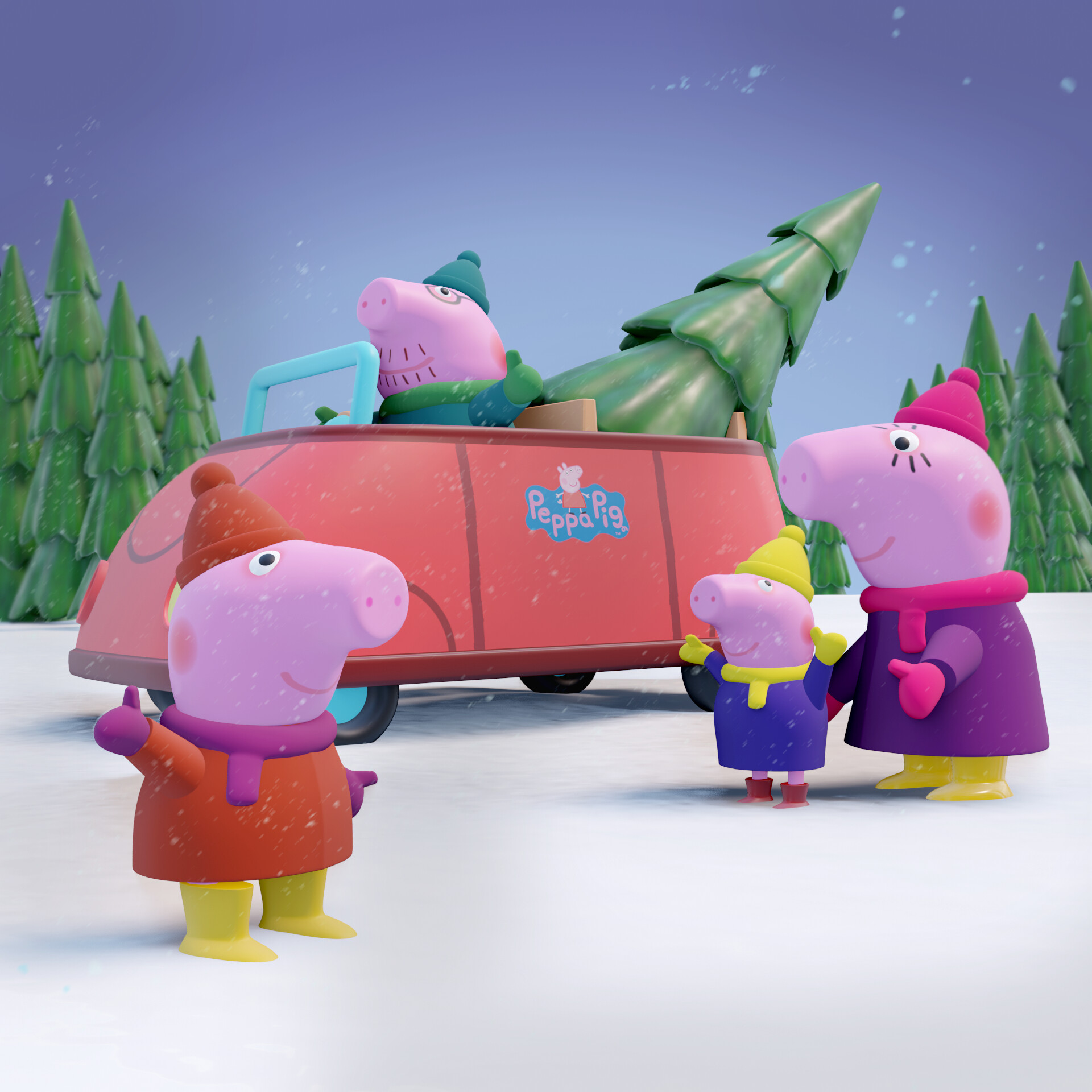Peppa pig top christmas tree toy