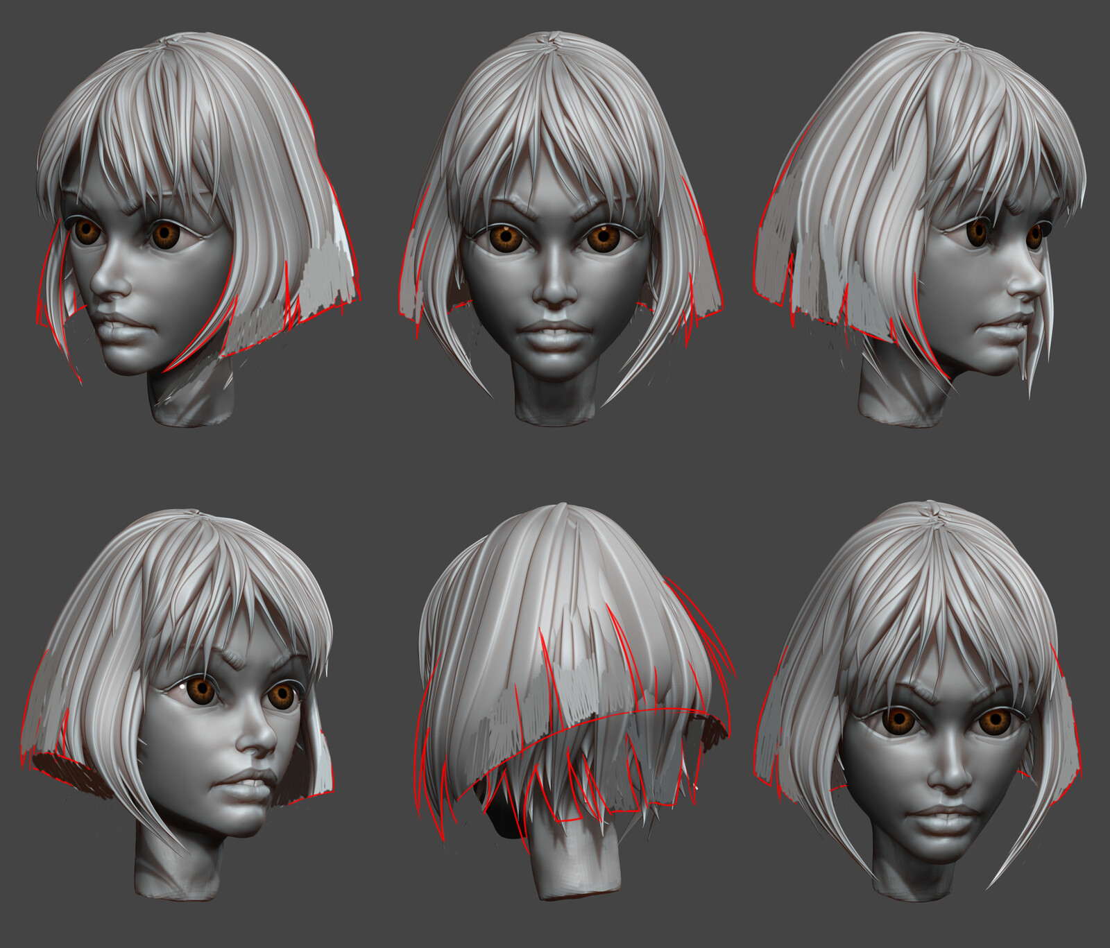 Superfast sketches for improving head and hair volume.