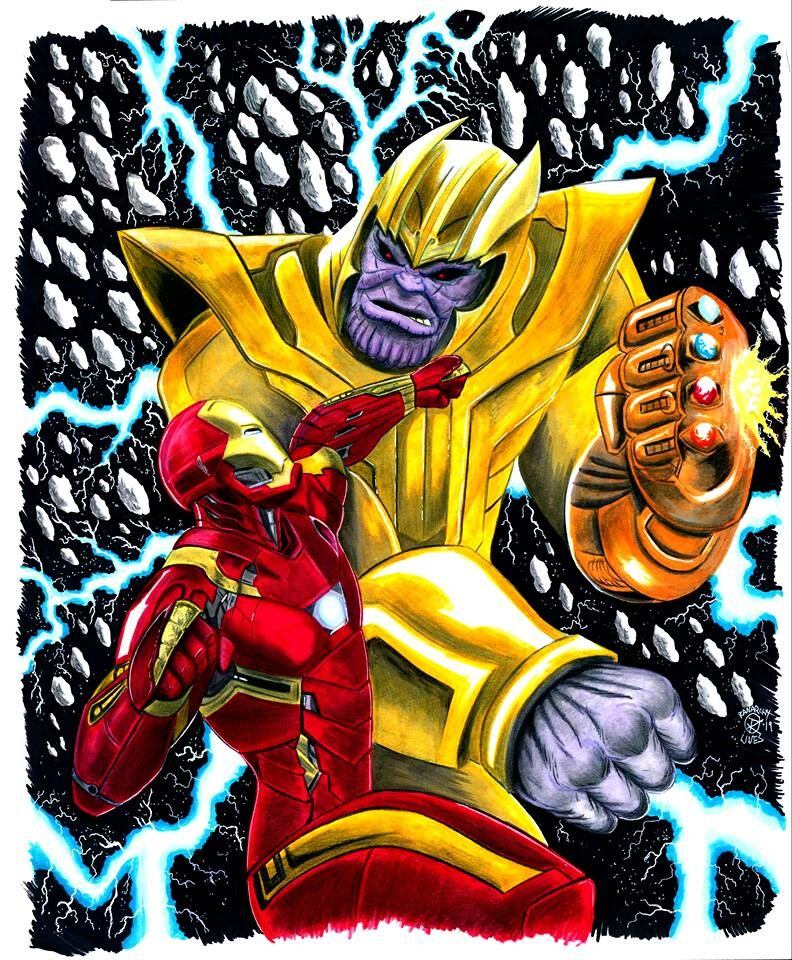 ArtStation - Iron Man VS Thanos