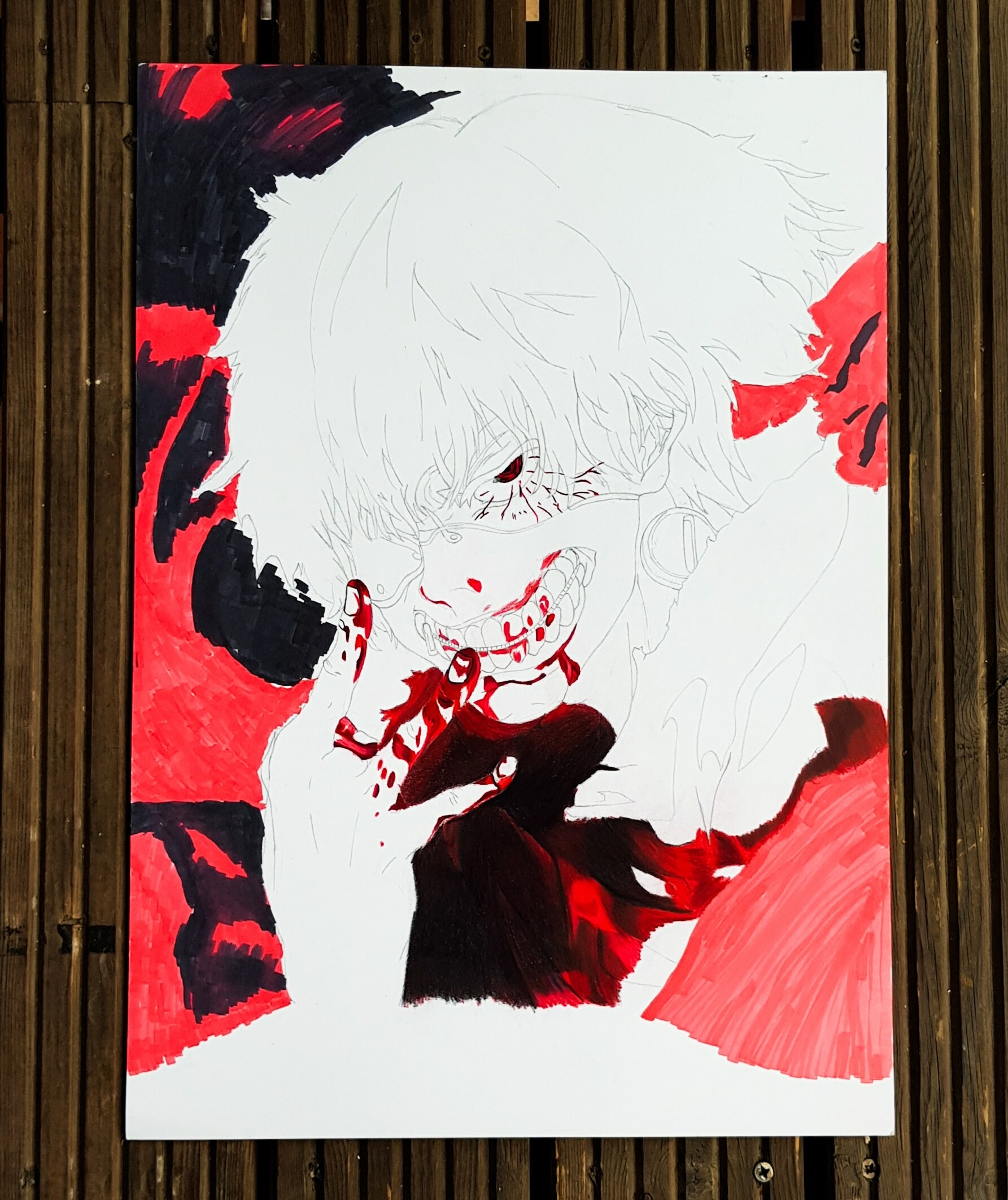 Artstation Ken Kaneki Tokyo Ghoul Joshua Millwood Artstation Ken Kaneki Tokyo Ghoul Joshua Millwood