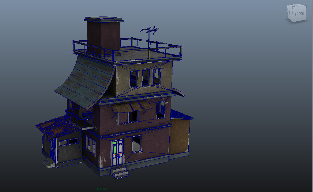 Artstation Triple Weasley Pubg Mobile House 3d Model Dipansu Sahu