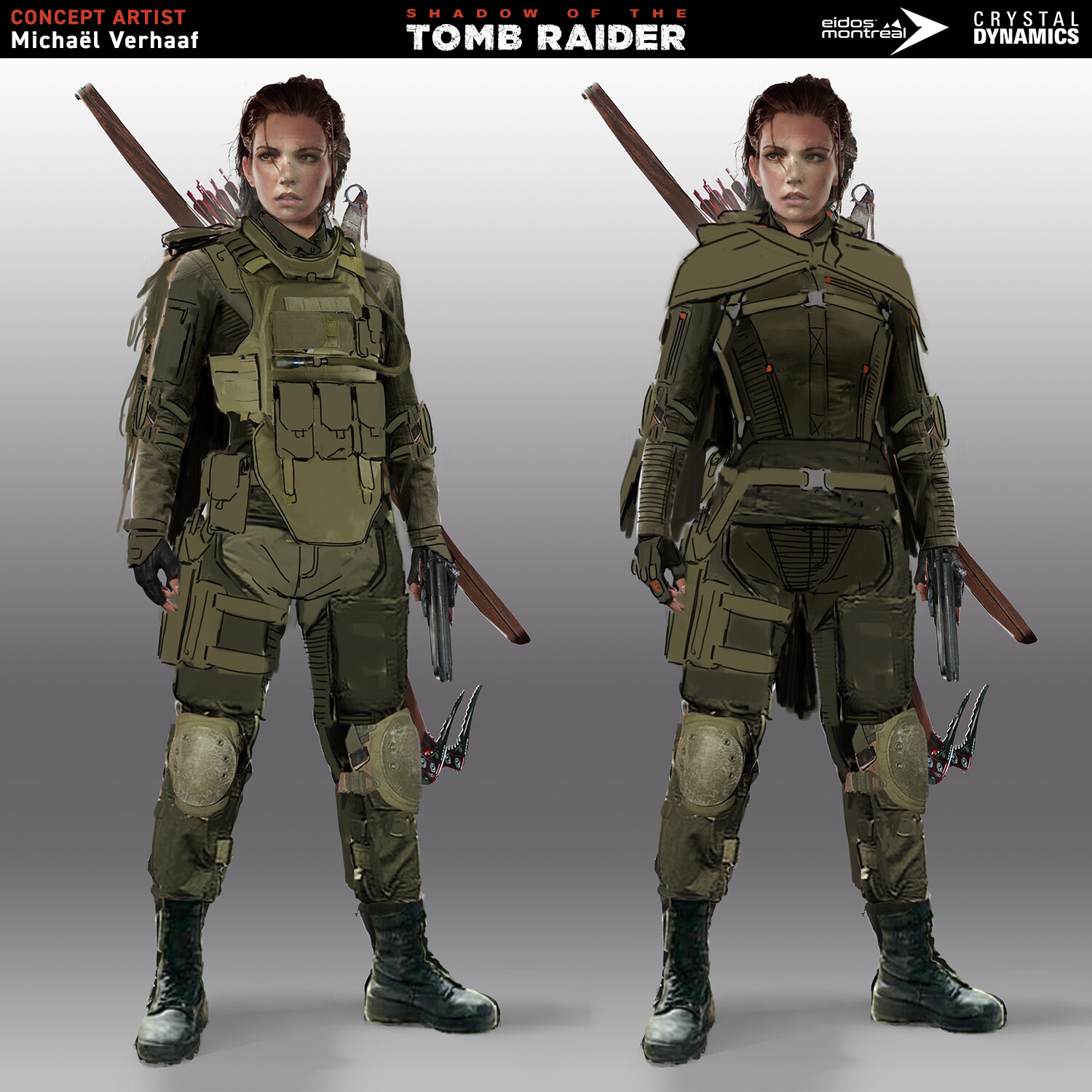 ArtStation - Rise of The Tomb Raider, Shadow Runner Costume