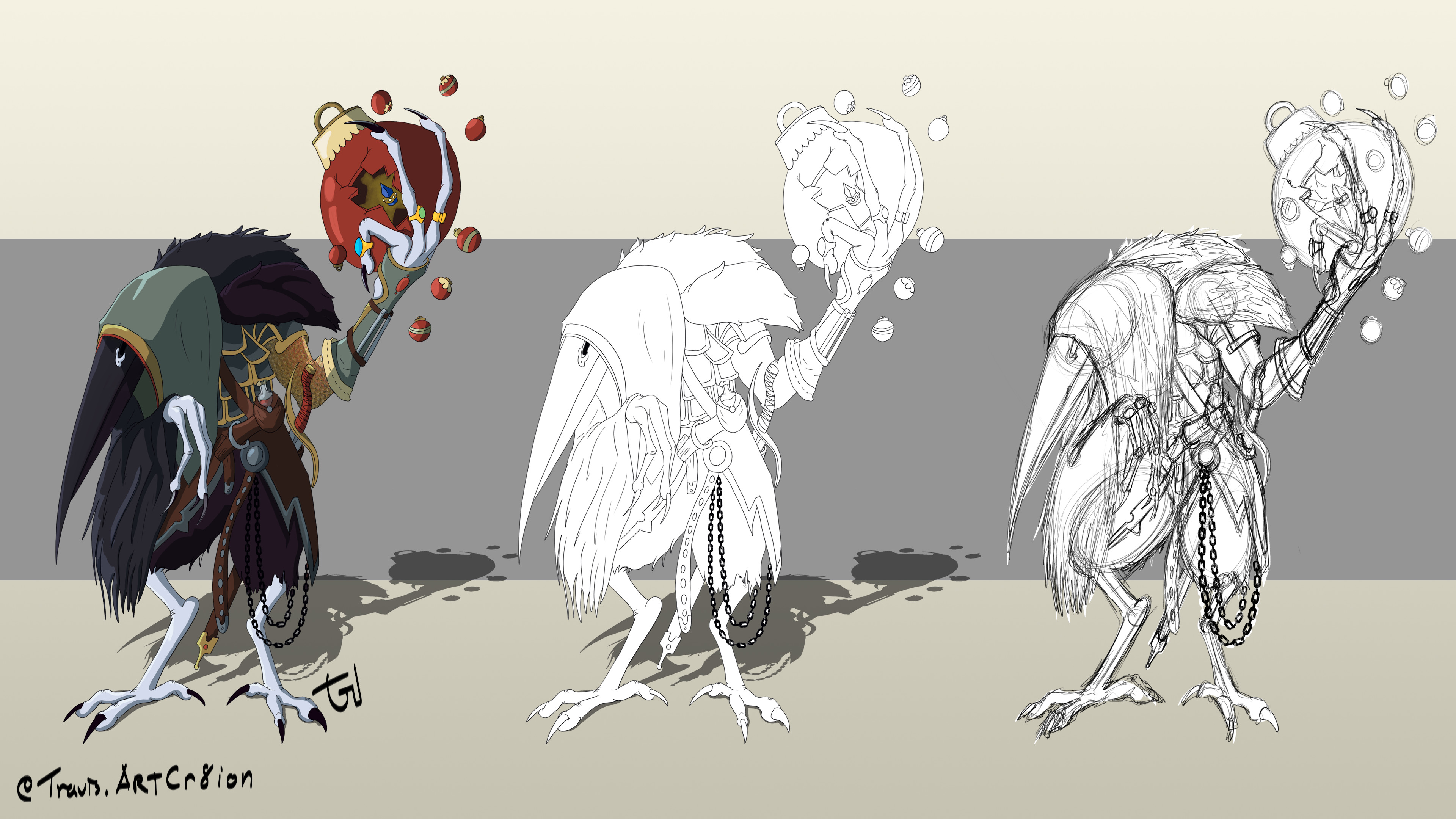 Process from sketch to final