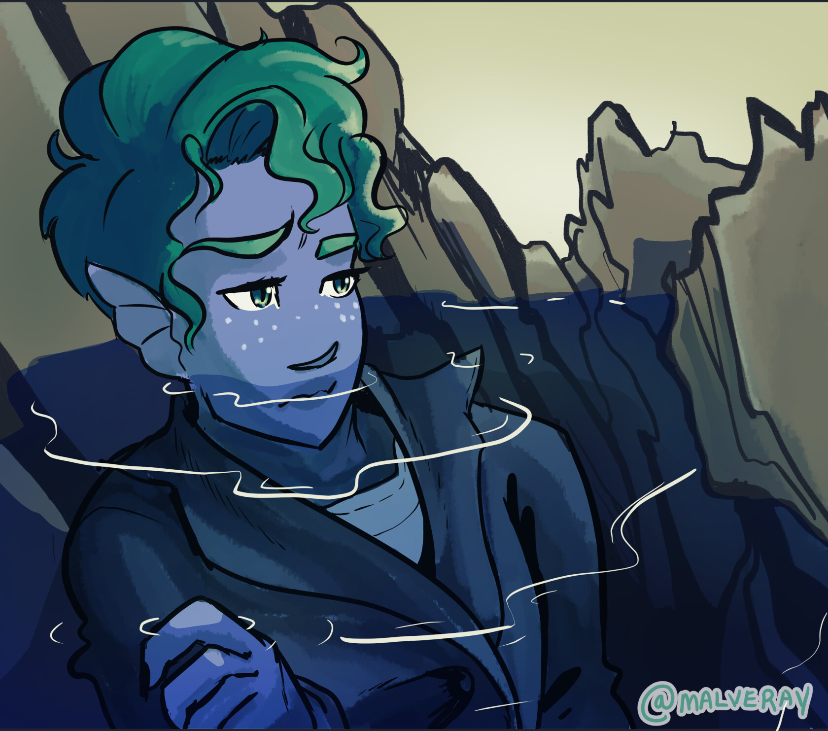 Mallory Jade Animated Water Genasi