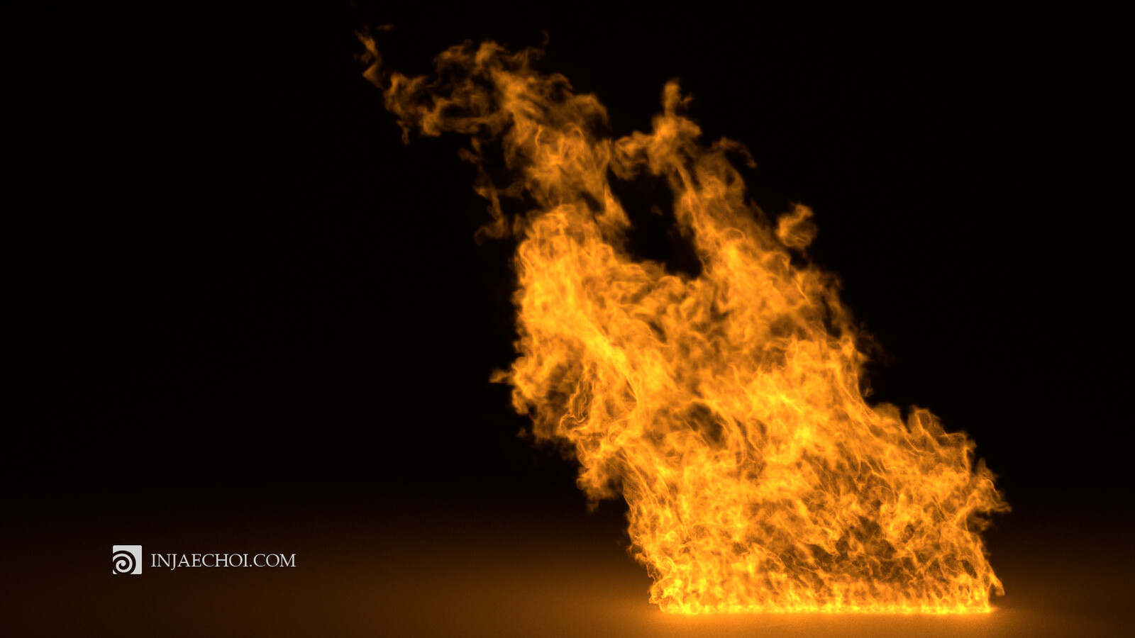 Realistic Fire on Houdini testing