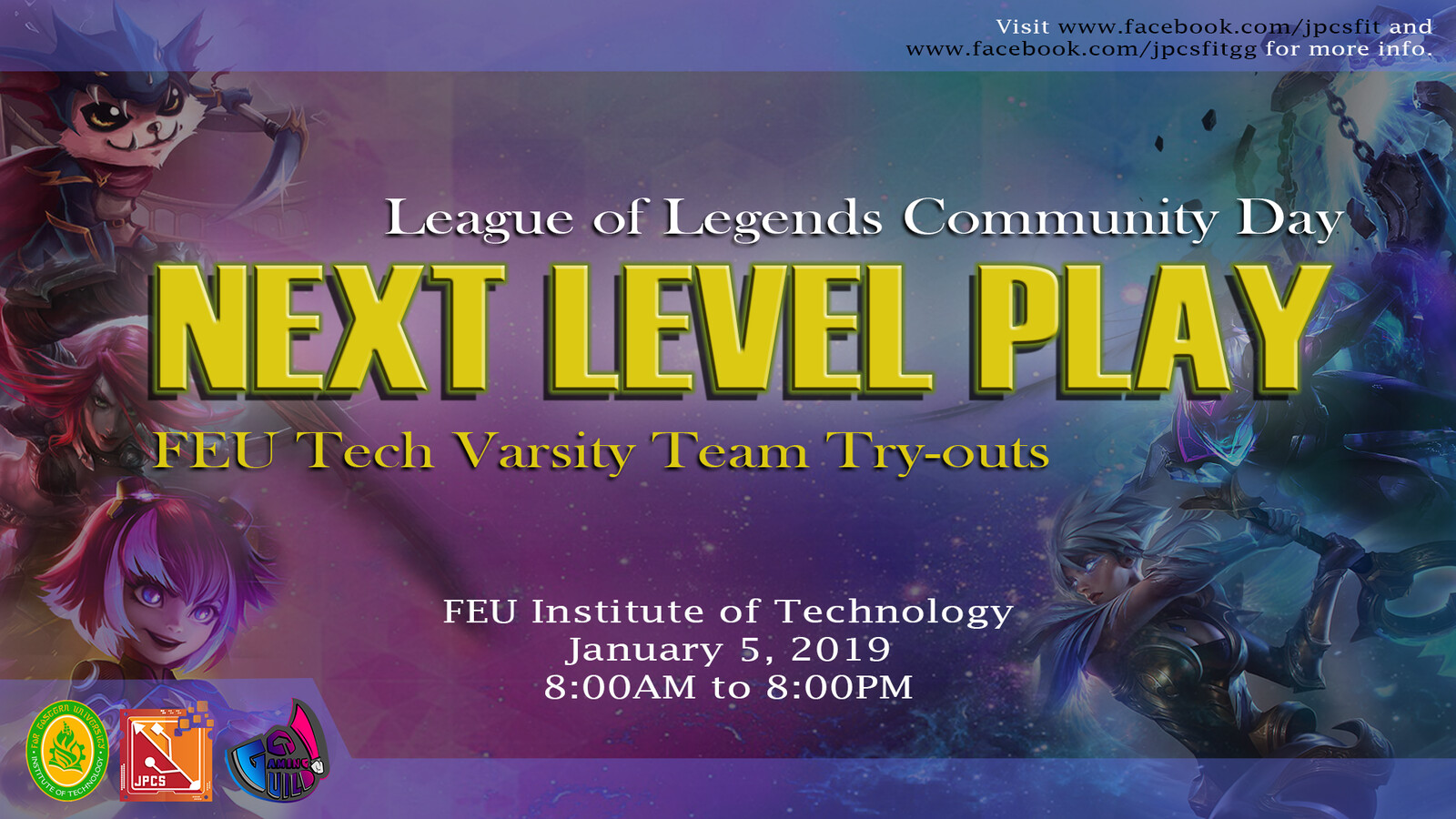 FIT Gaming Guild Next Level Play Poster 2
